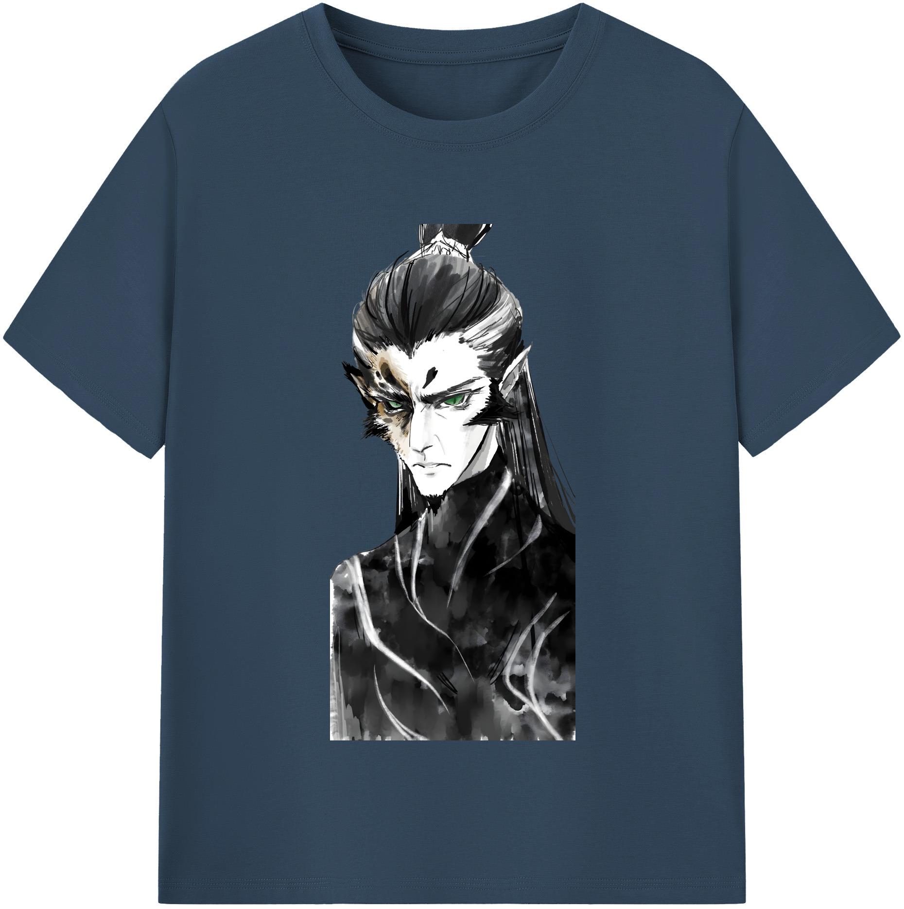 （画像用） Ne Zha 2 ナタ 魔童の大暴れ レディースカジュアルプリントTシャツ（綿100％）