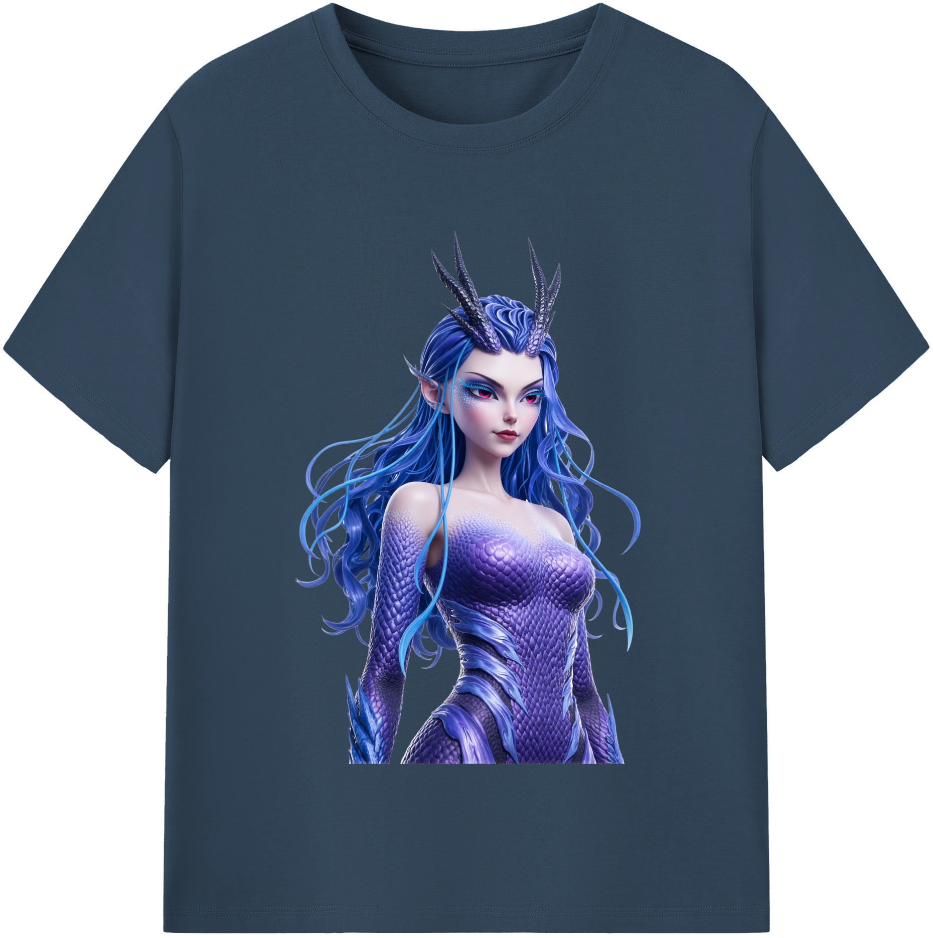 （画像用） Ne Zha 2 ナタ 魔童の大暴れ レディースカジュアルプリントTシャツ（綿100％）