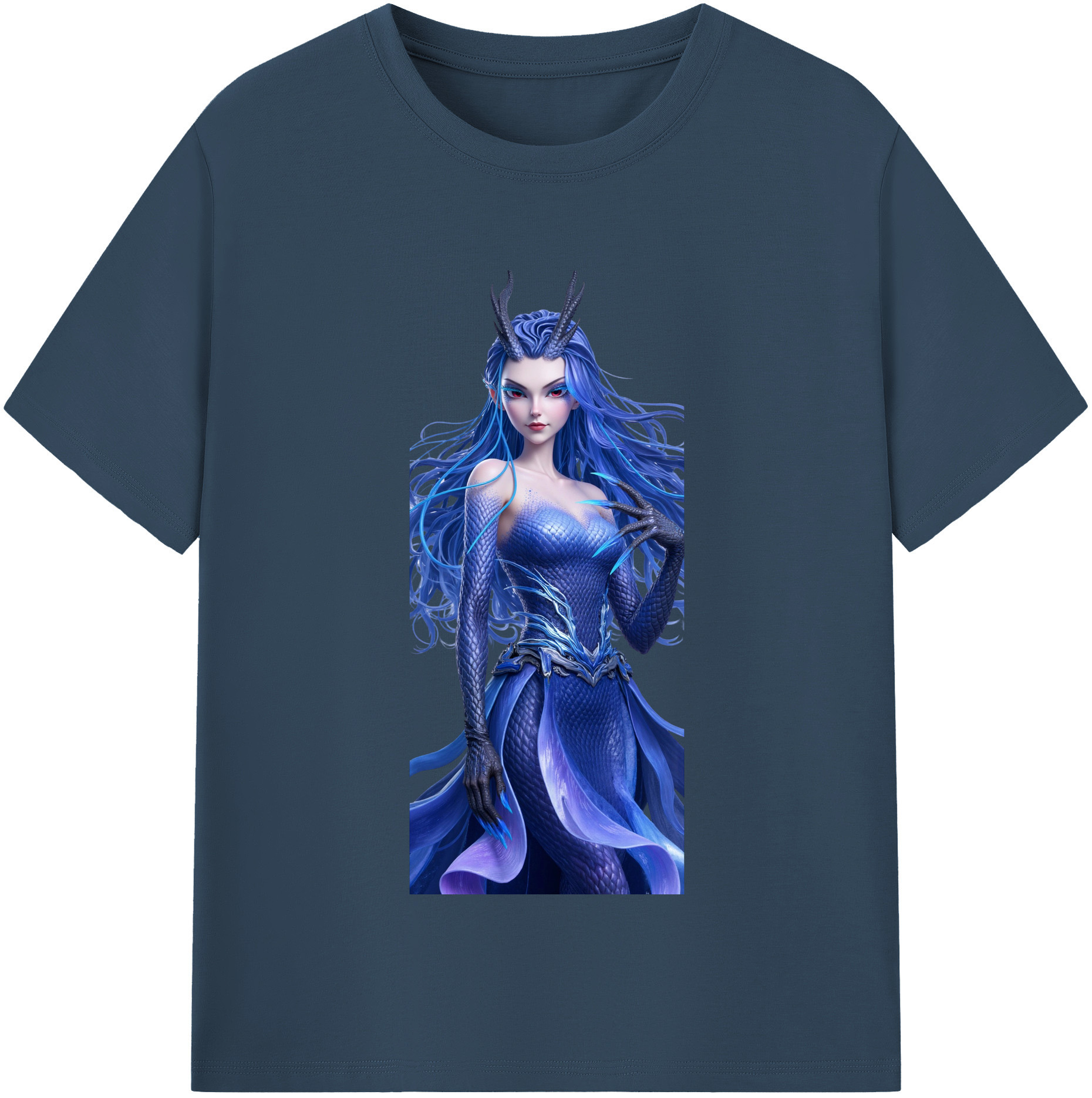 （画像用） Ne Zha 2 ナタ 魔童の大暴れ レディースカジュアルプリントTシャツ（綿100％）