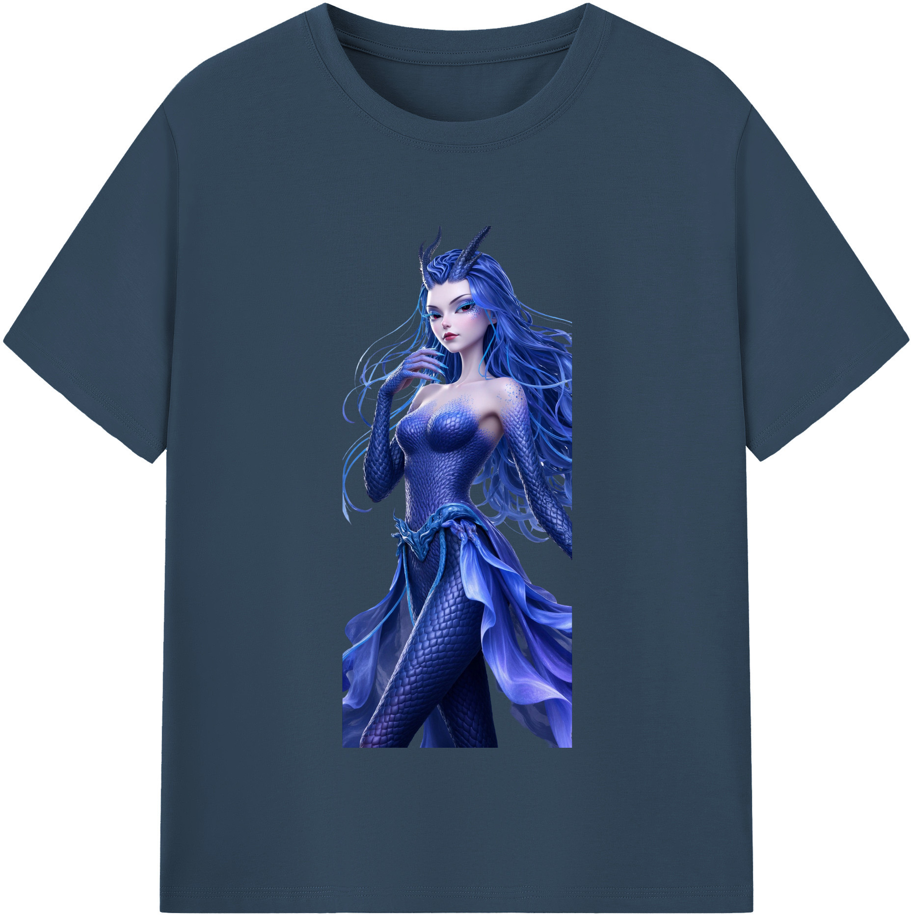（画像用） Ne Zha 2 ナタ 魔童の大暴れ レディースカジュアルプリントTシャツ（綿100％）