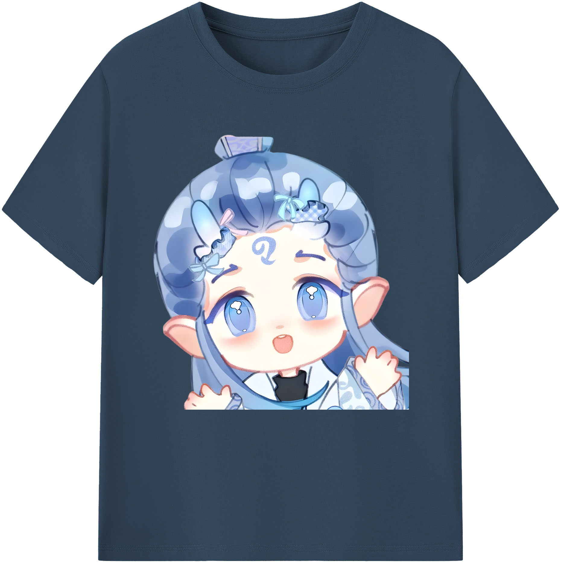 （画像用） Ne Zha 2 ナタ 魔童の大暴れ レディースカジュアルプリントTシャツ（綿100％）