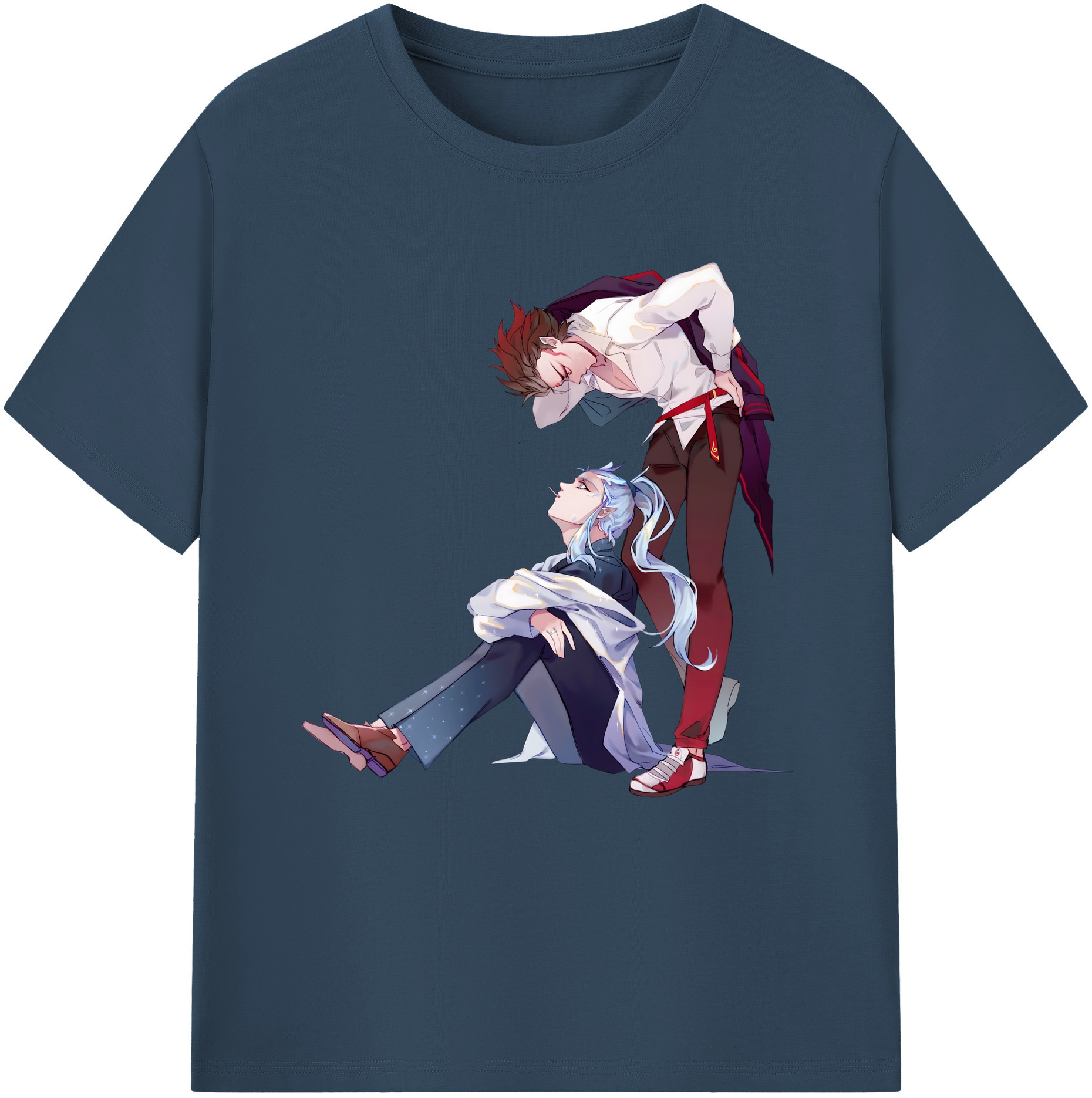 （画像用） Ne Zha 2 ナタ 魔童の大暴れ レディースカジュアルプリントTシャツ（綿100％）