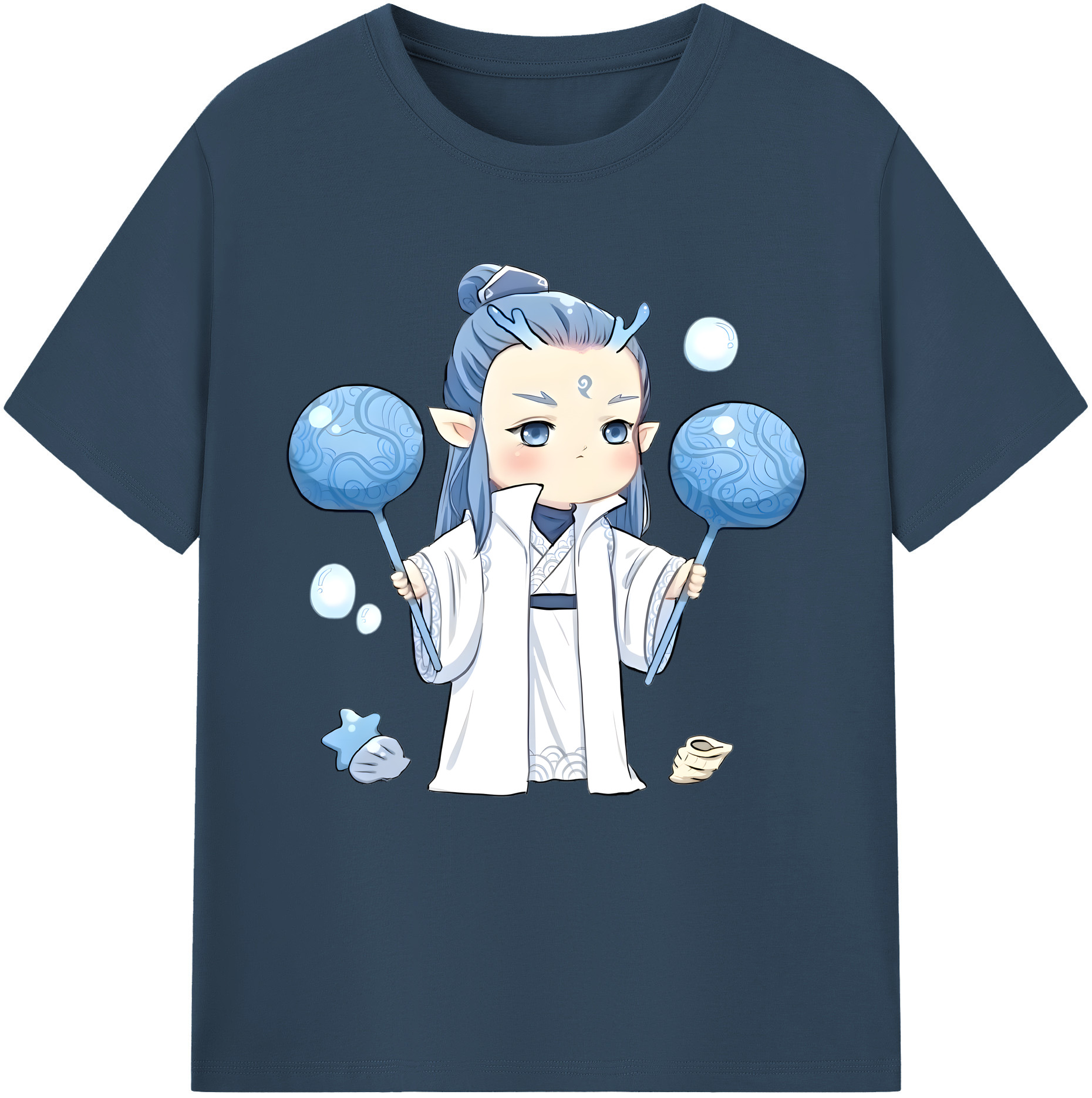 （画像用） Ne Zha 2 ナタ 魔童の大暴れ レディースカジュアルプリントTシャツ（綿100％）