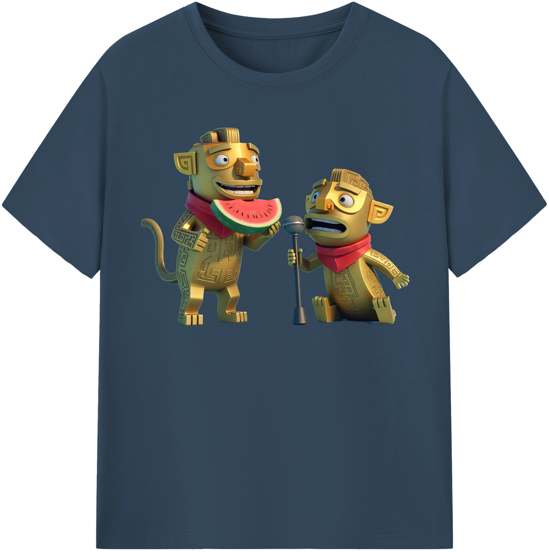 （画像用） Ne Zha 2 ナタ 魔童の大暴れ レディースカジュアルプリントTシャツ（綿100％）