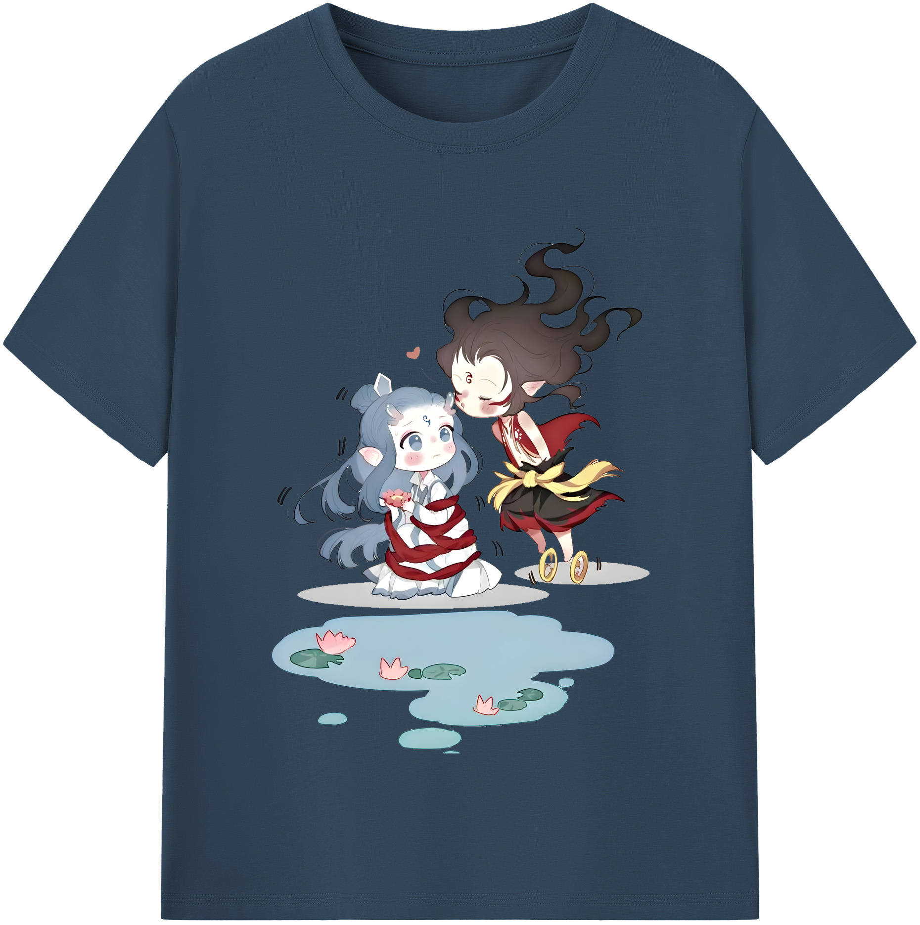 （画像用） Ne Zha 2 ナタ 魔童の大暴れ レディースカジュアルプリントTシャツ（綿100％）