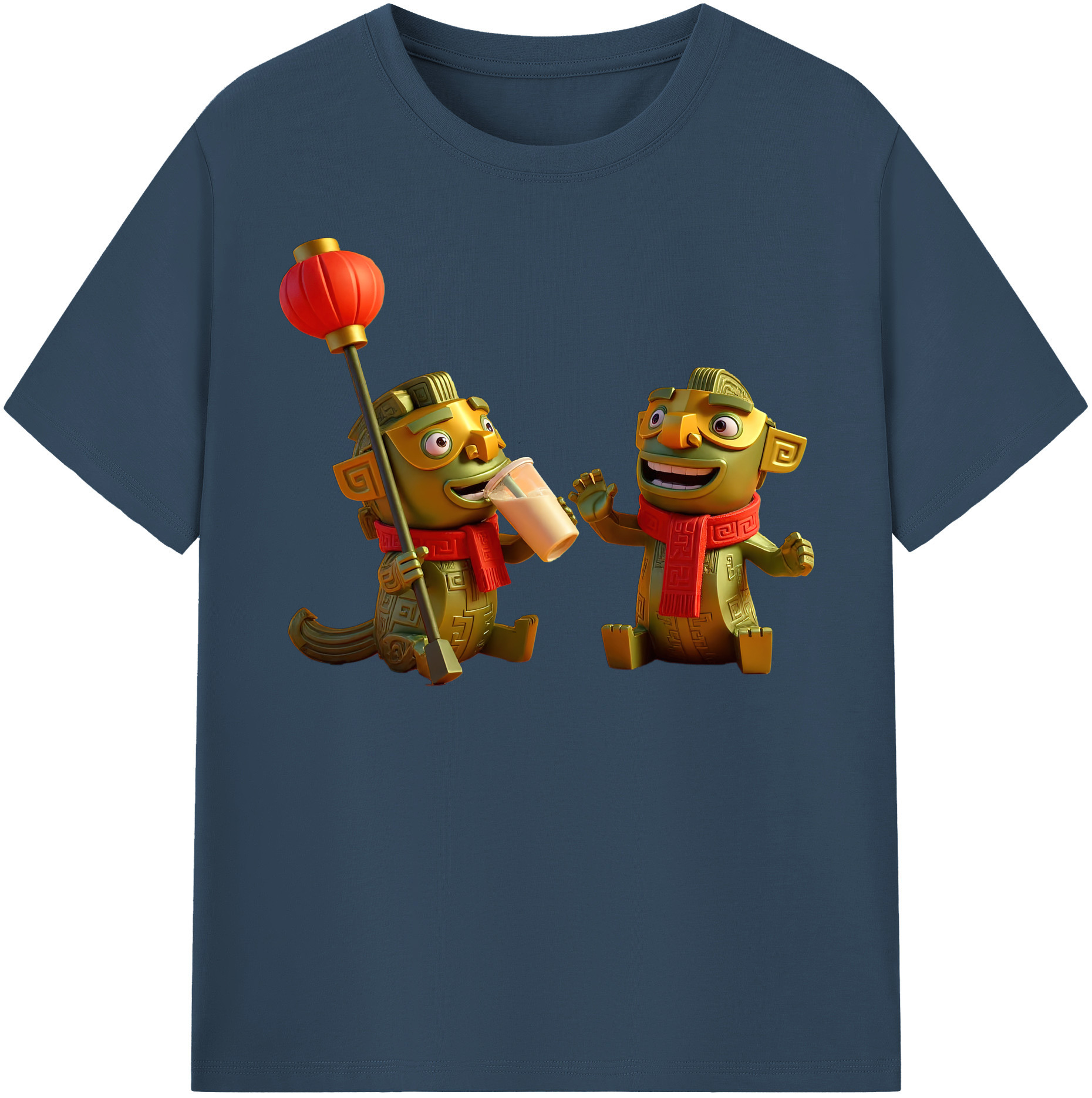 （画像用） Ne Zha 2 ナタ 魔童の大暴れ レディースカジュアルプリントTシャツ（綿100％）