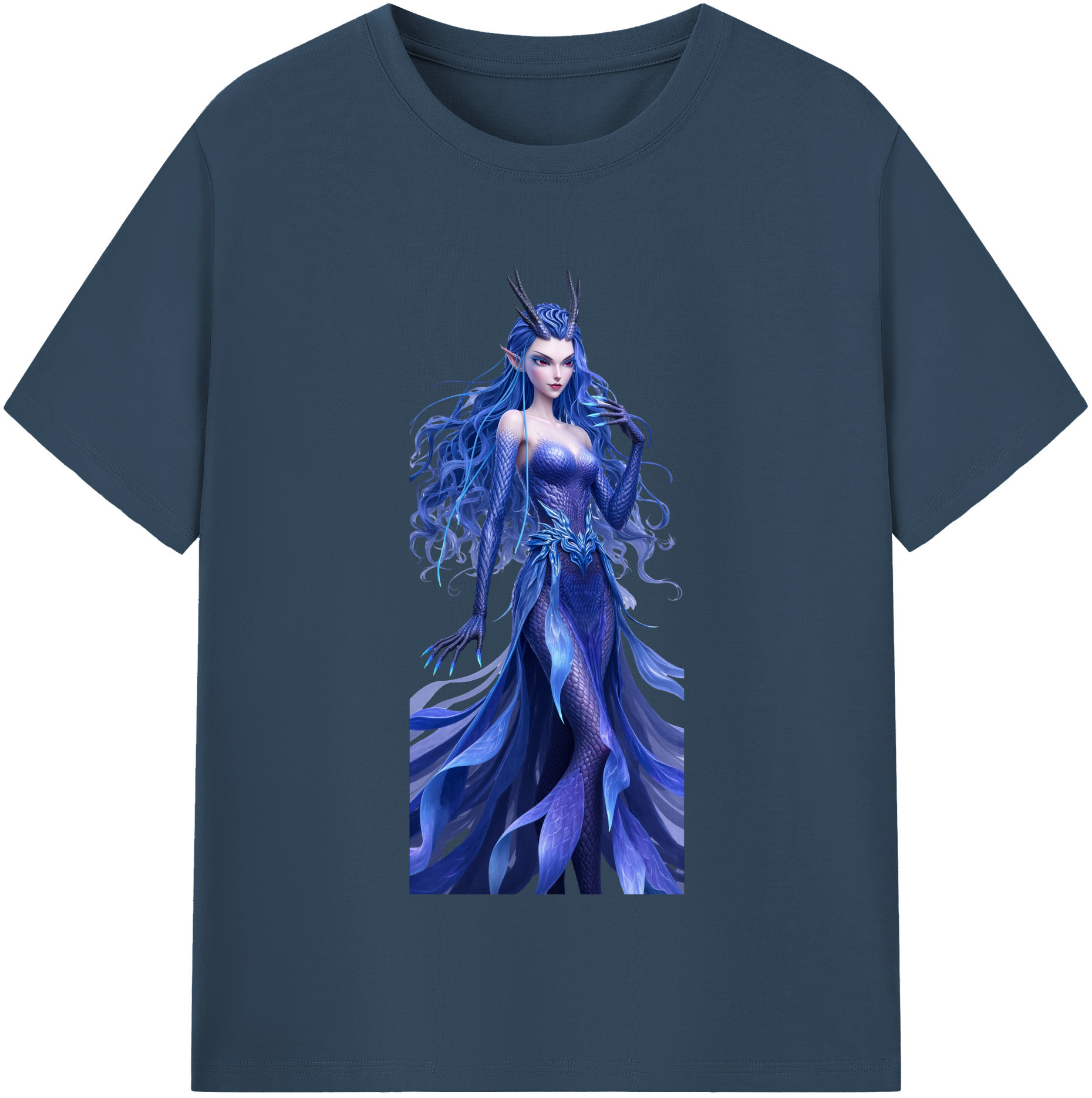 （画像用） Ne Zha 2 ナタ 魔童の大暴れ レディースカジュアルプリントTシャツ（綿100％）