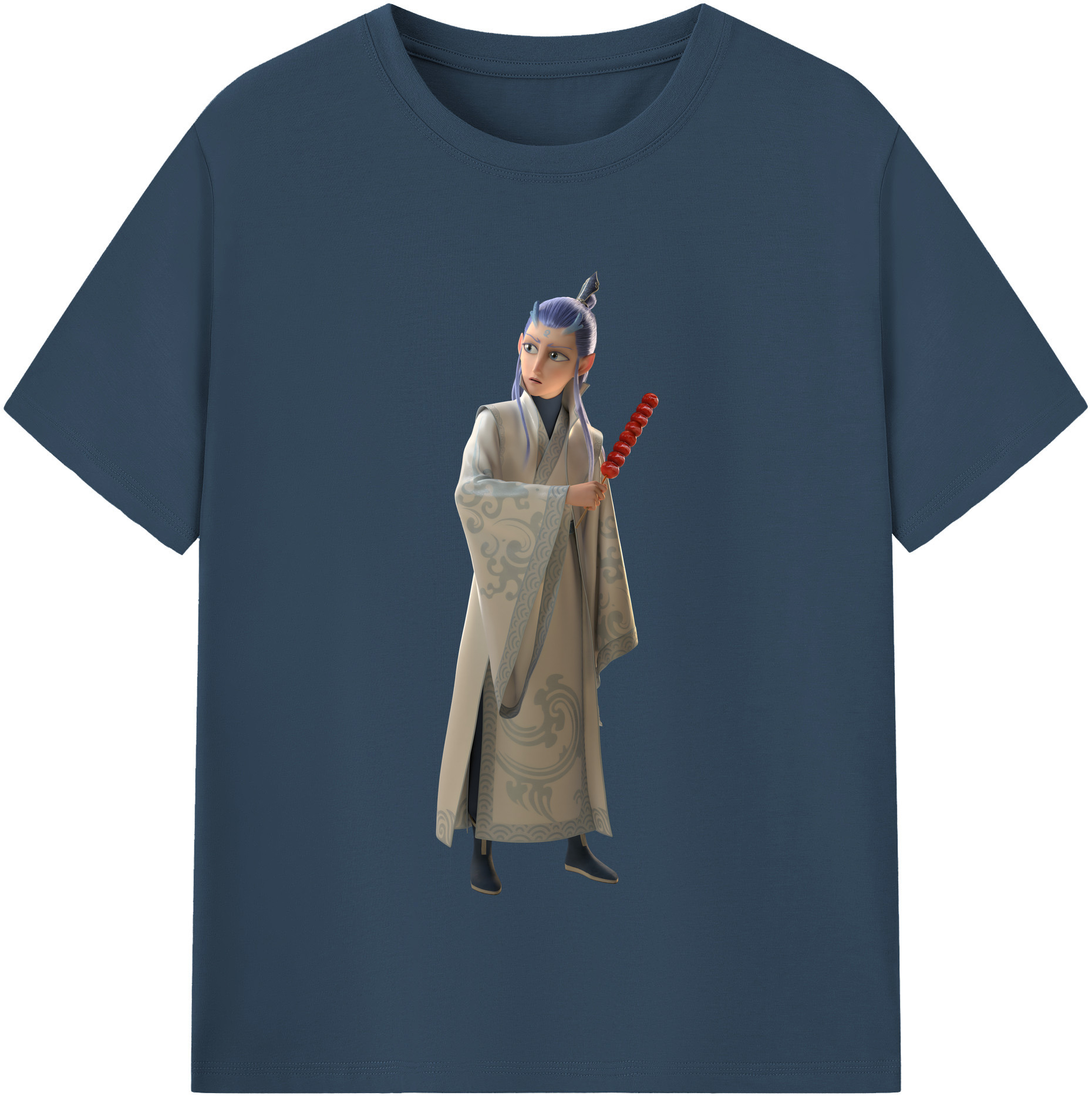 （画像用） Ne Zha 2 ナタ 魔童の大暴れ レディースカジュアルプリントTシャツ（綿100％）