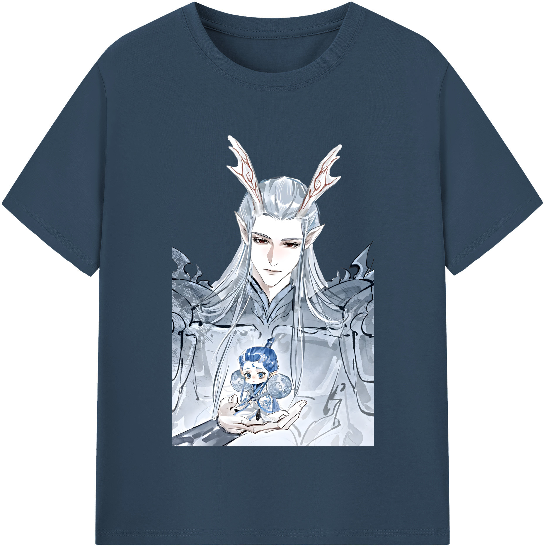 （画像用） Ne Zha 2 ナタ 魔童の大暴れ レディースカジュアルプリントTシャツ（綿100％）