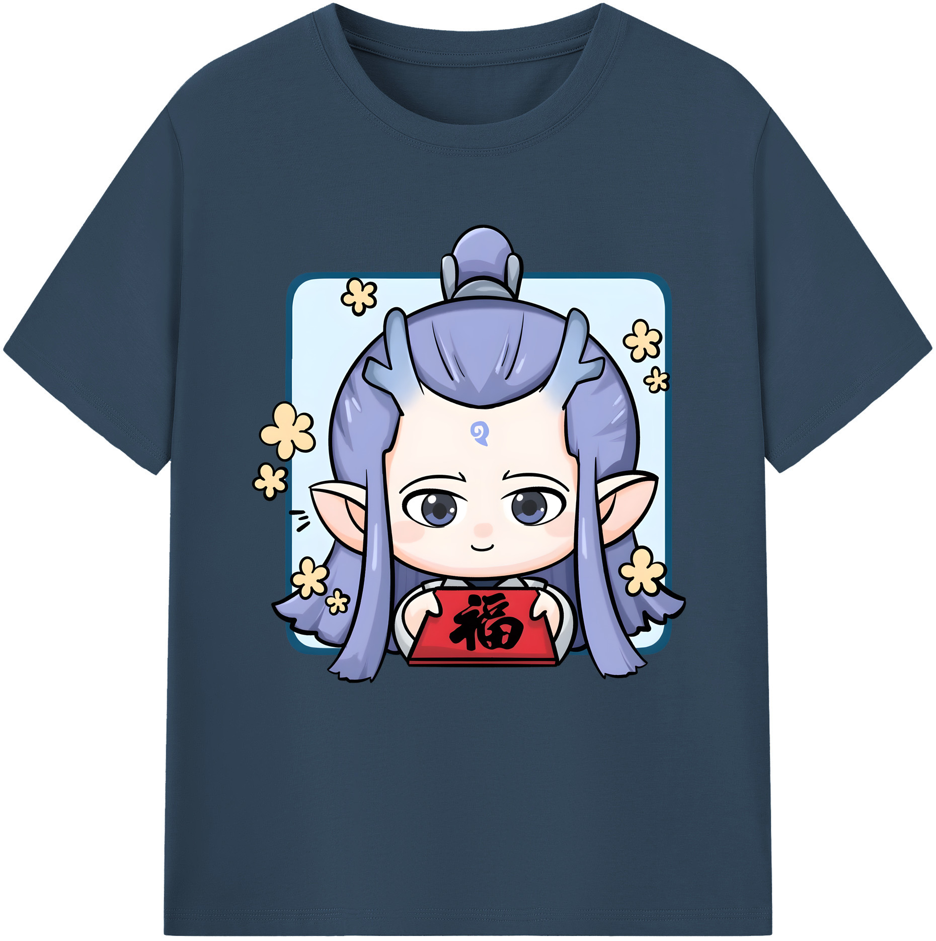 （画像用） Ne Zha 2 ナタ 魔童の大暴れ レディースカジュアルプリントTシャツ（綿100％）