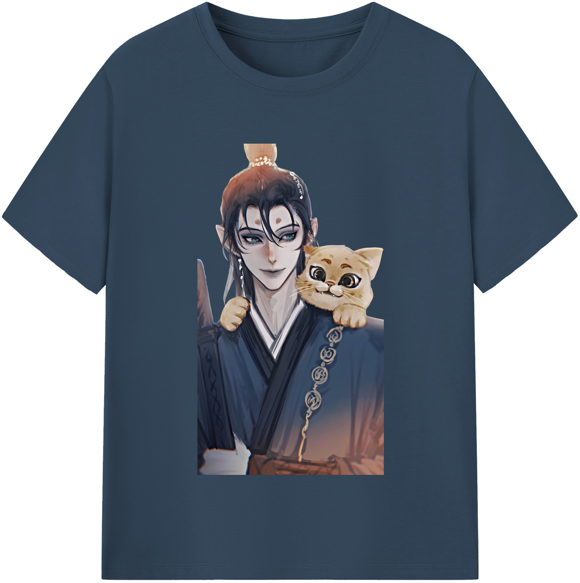 （画像用） Ne Zha 2 ナタ 魔童の大暴れ レディースカジュアルプリントTシャツ（綿100％）