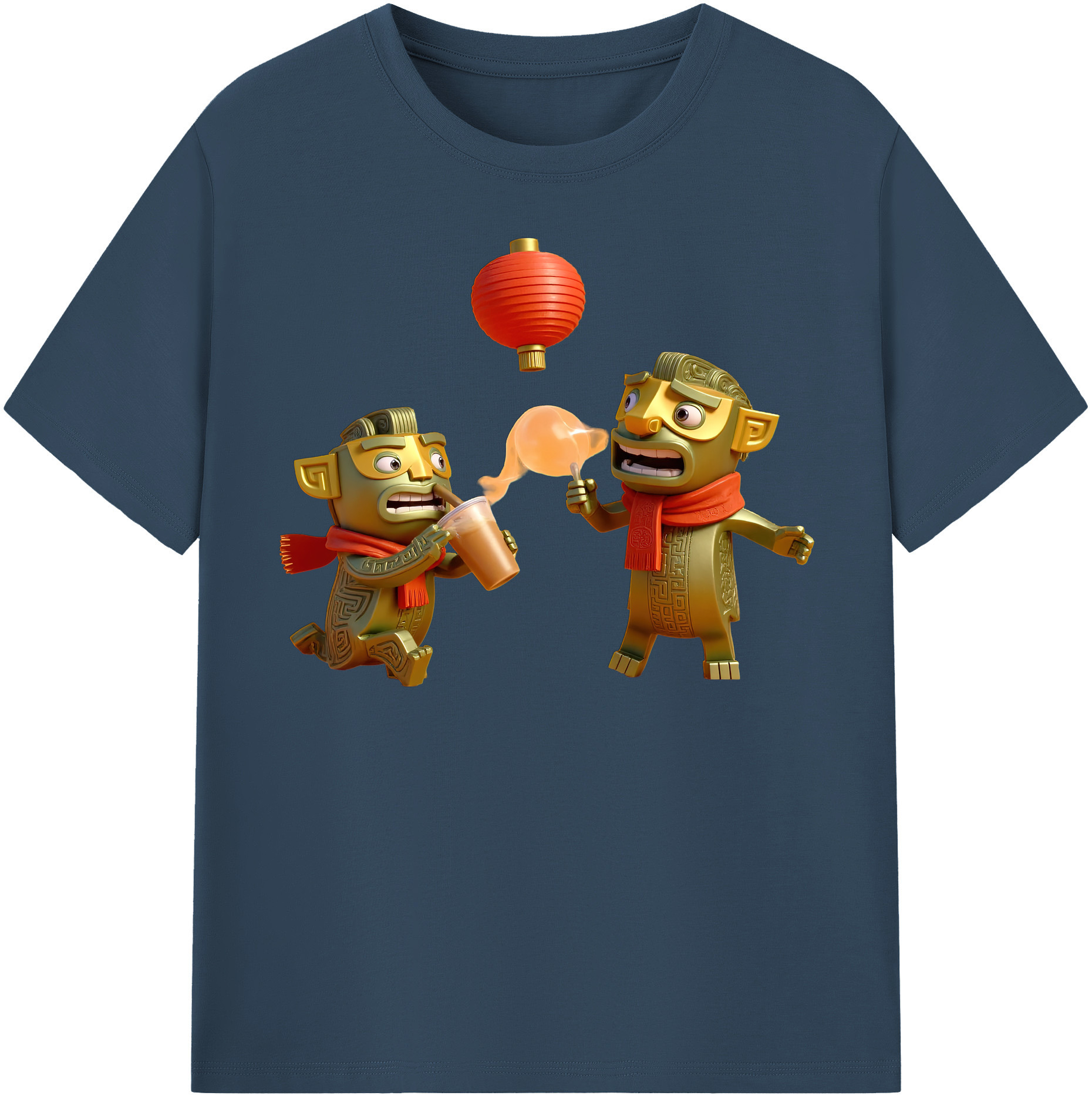 （画像用） Ne Zha 2 ナタ 魔童の大暴れ レディースカジュアルプリントTシャツ（綿100％）