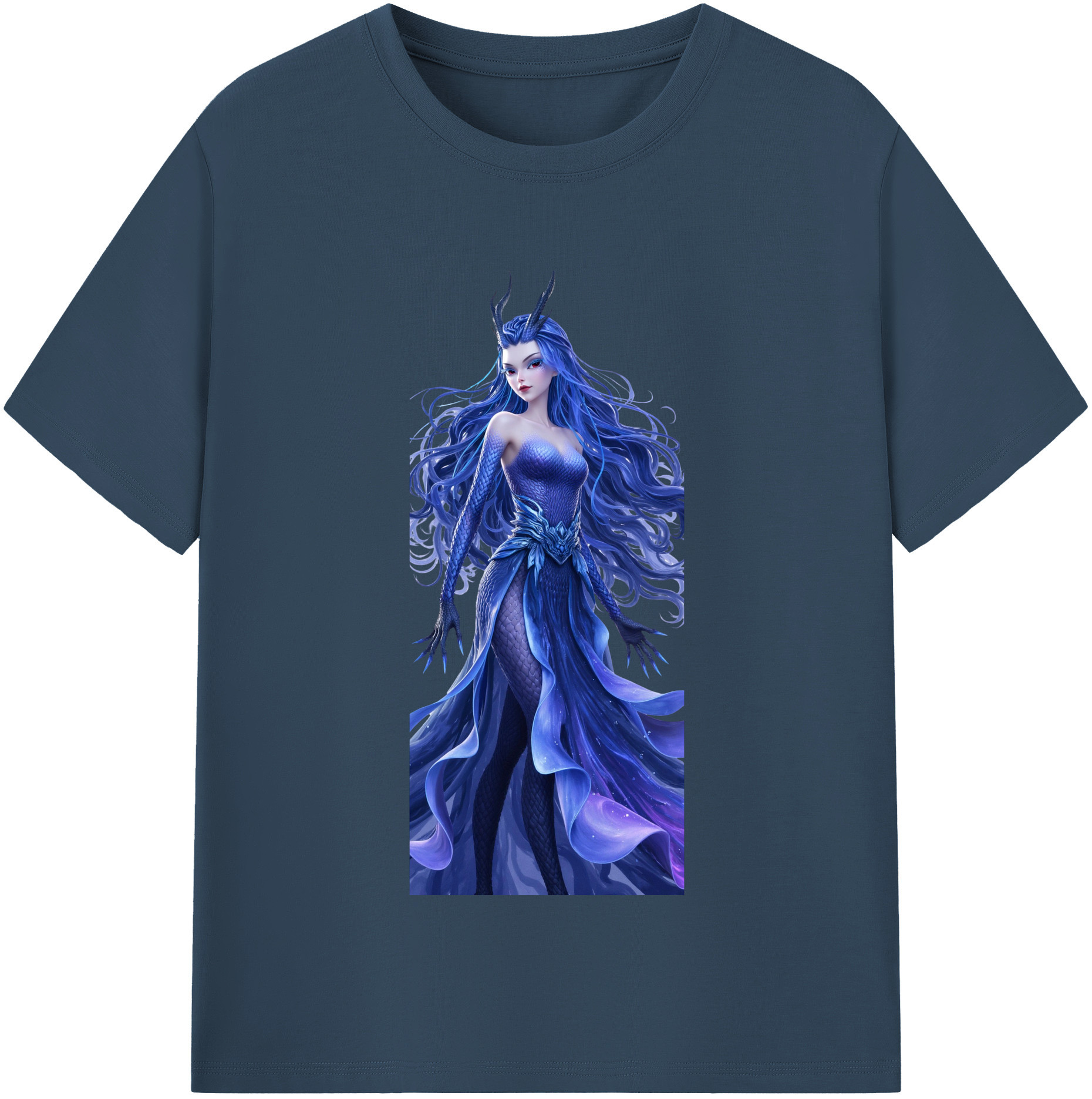 （画像用） Ne Zha 2 ナタ 魔童の大暴れ レディースカジュアルプリントTシャツ（綿100％）