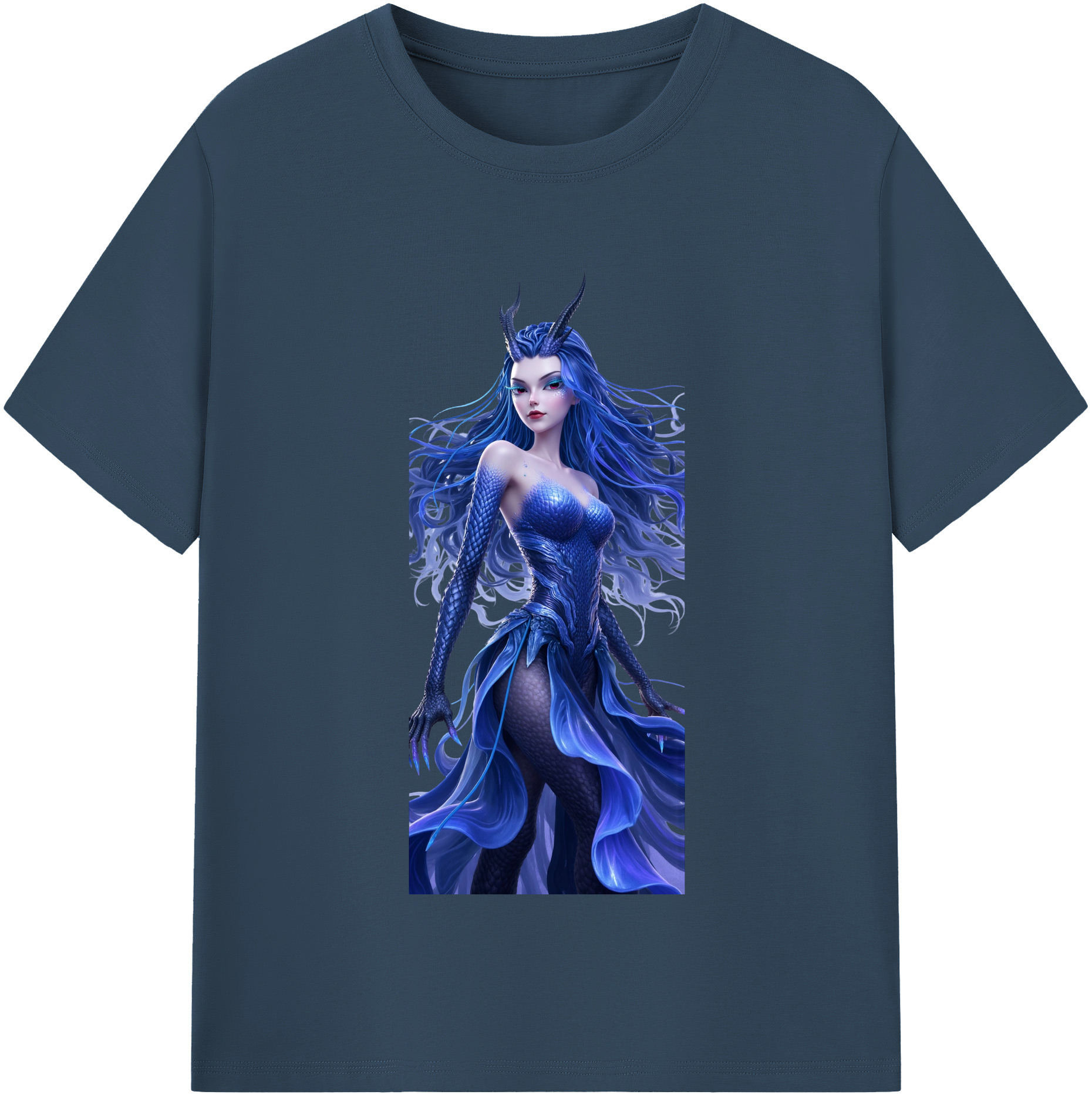 （画像用） Ne Zha 2 ナタ 魔童の大暴れ レディースカジュアルプリントTシャツ（綿100％）