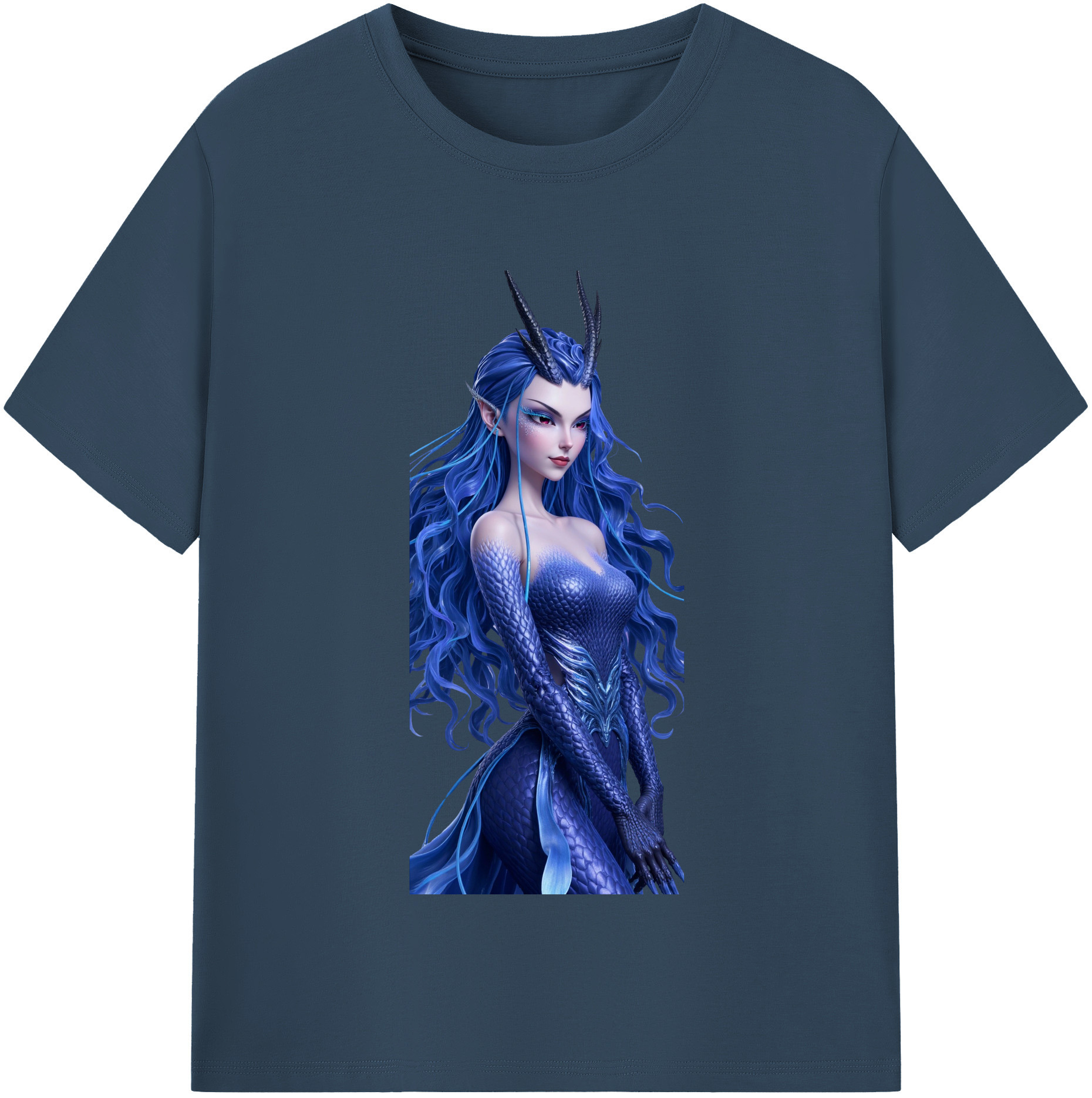 （画像用） Ne Zha 2 ナタ 魔童の大暴れ レディースカジュアルプリントTシャツ（綿100％）