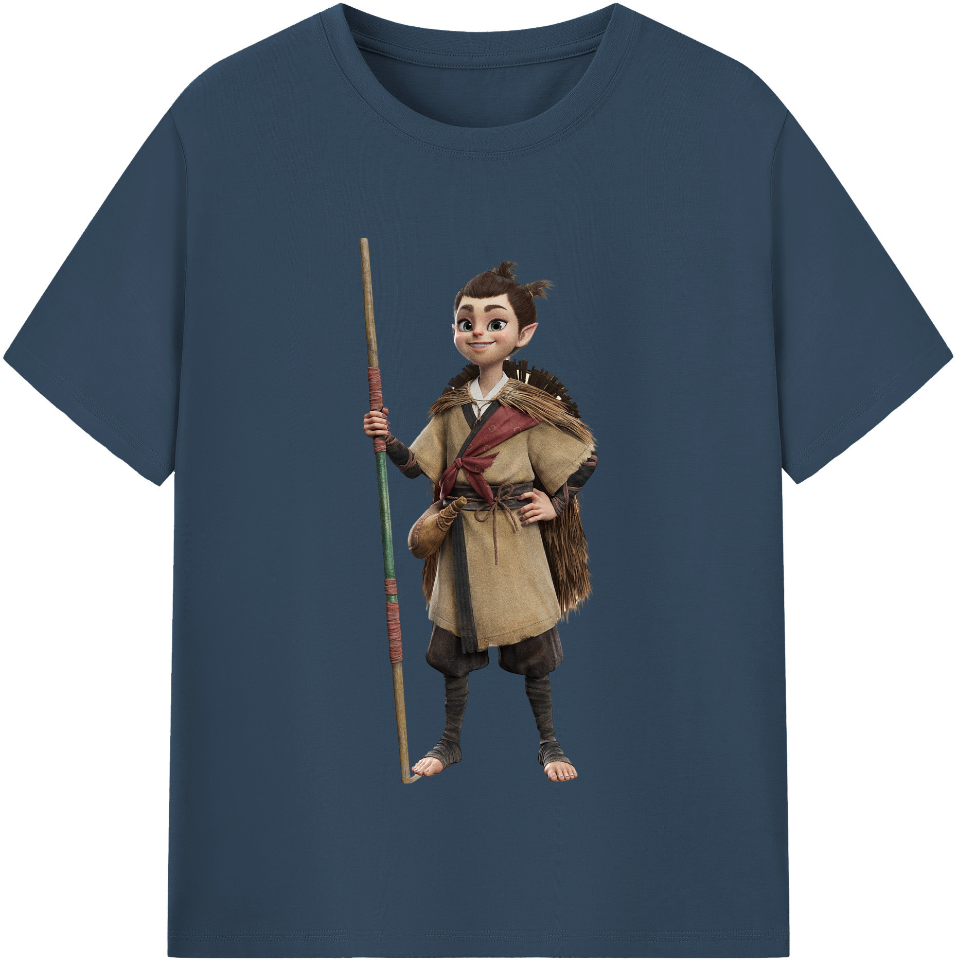 （画像用） Ne Zha 2 ナタ 魔童の大暴れ レディースカジュアルプリントTシャツ（綿100％）