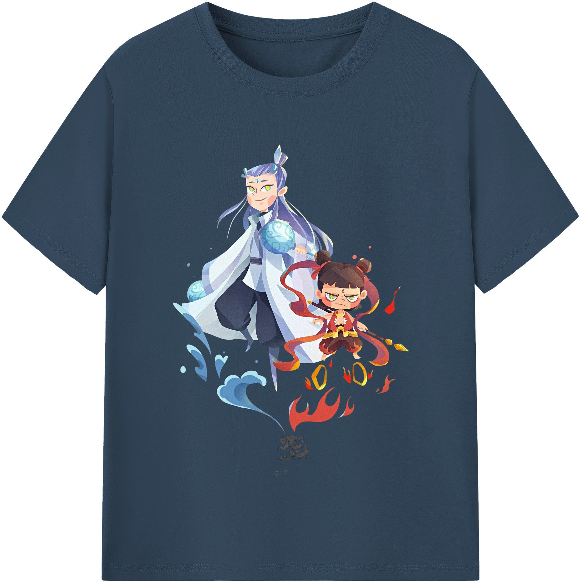 （画像用） Ne Zha 2 ナタ 魔童の大暴れ レディースカジュアルプリントTシャツ（綿100％）