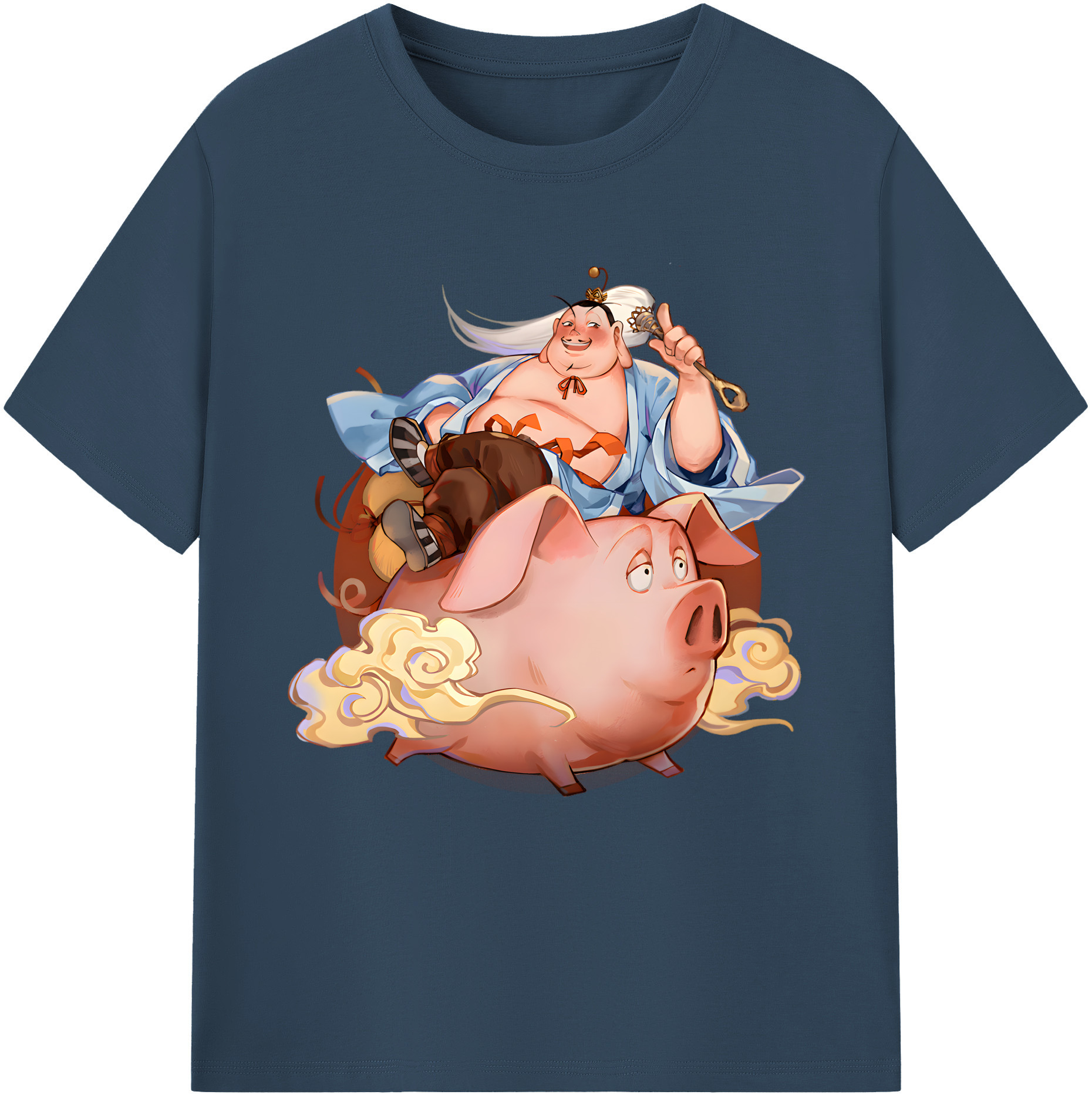 （画像用） Ne Zha 2 ナタ 魔童の大暴れ レディースカジュアルプリントTシャツ（綿100％）