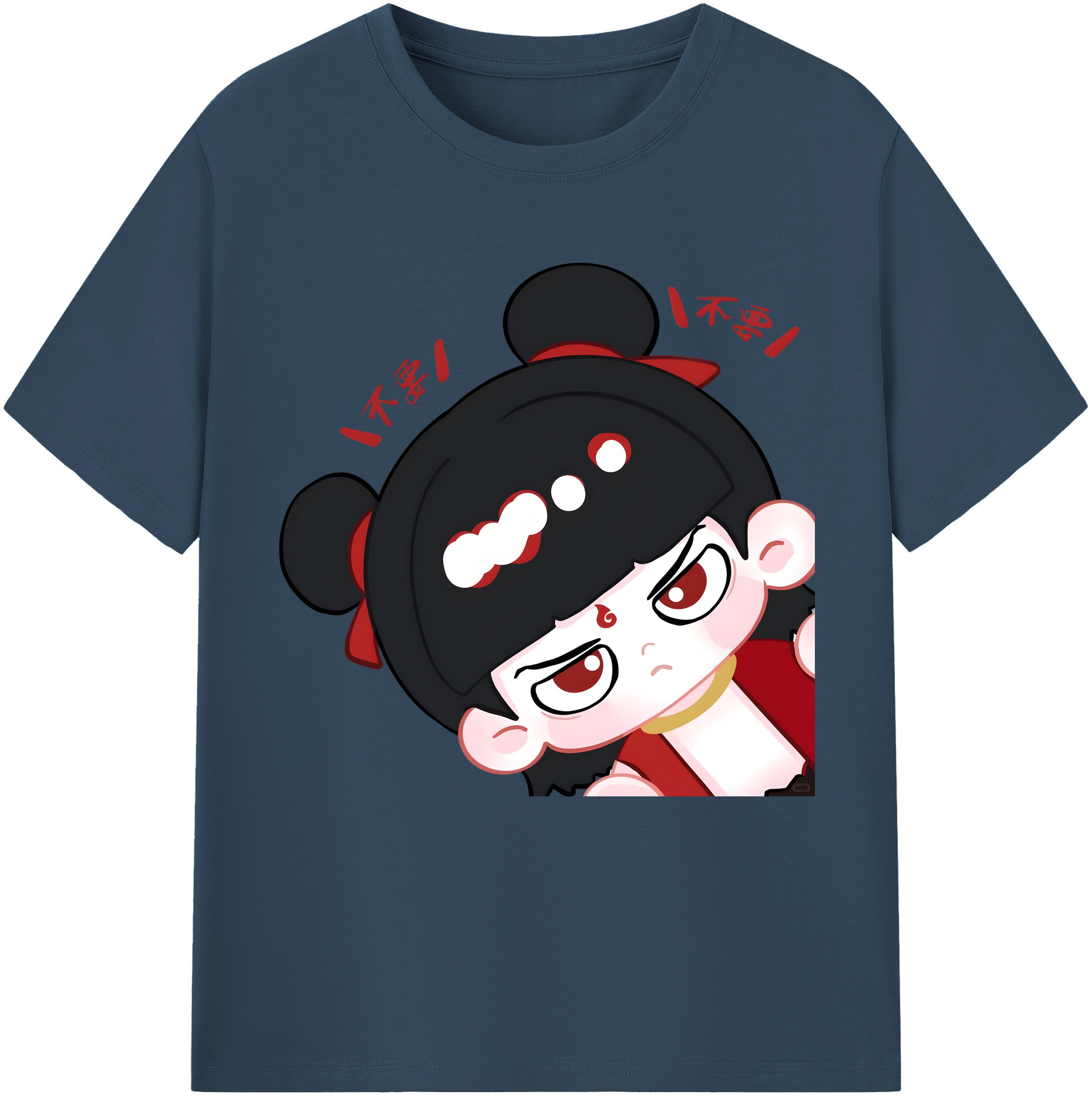 （画像用） Ne Zha 2 ナタ 魔童の大暴れ レディースカジュアルプリントTシャツ（綿100％）