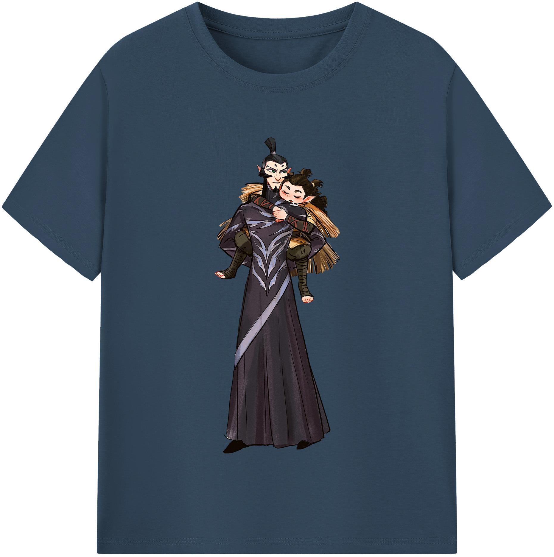 （画像用） Ne Zha 2 ナタ 魔童の大暴れ レディースカジュアルプリントTシャツ（綿100％）