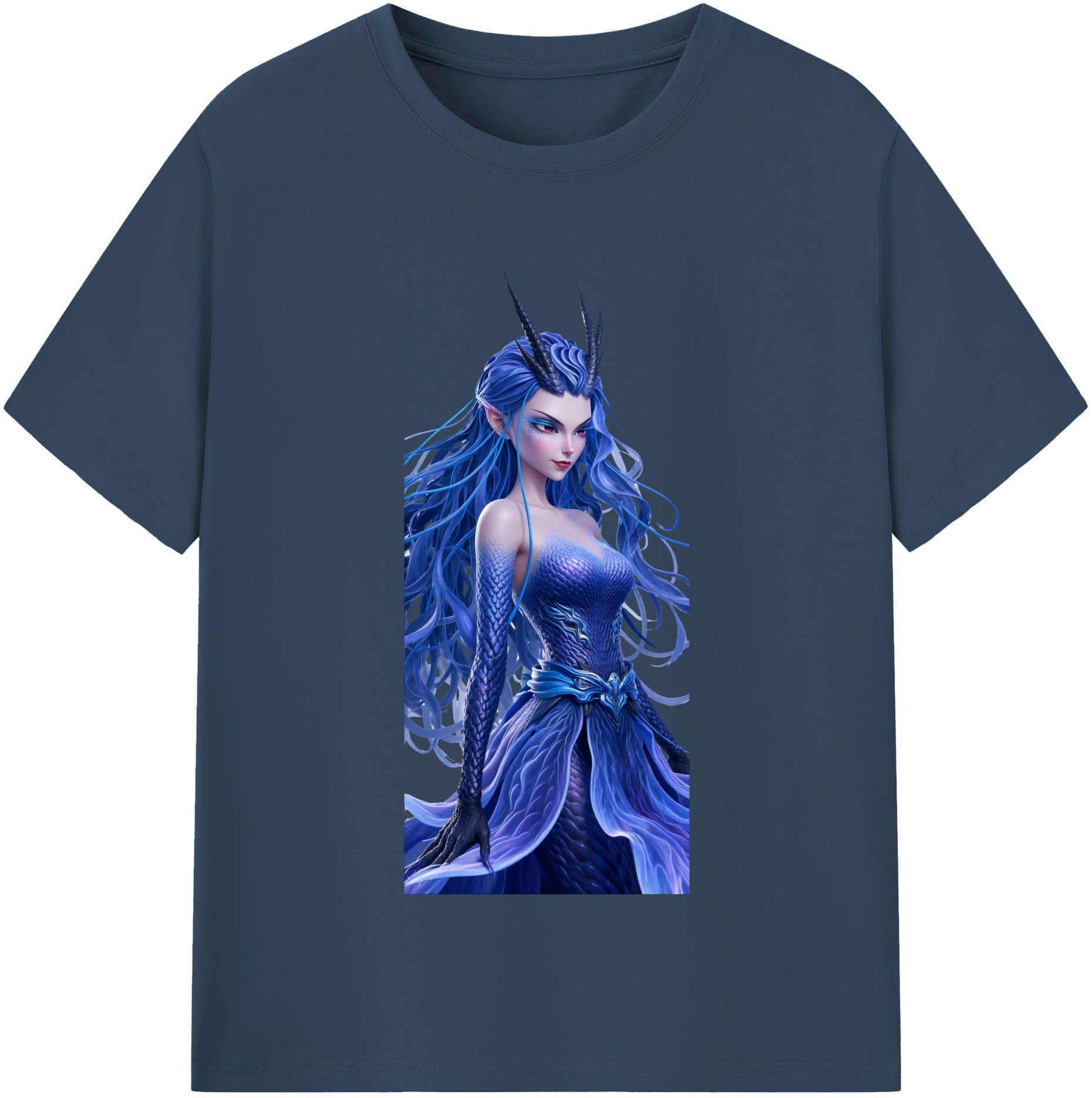 （画像用） Ne Zha 2 ナタ 魔童の大暴れ レディースカジュアルプリントTシャツ（綿100％）