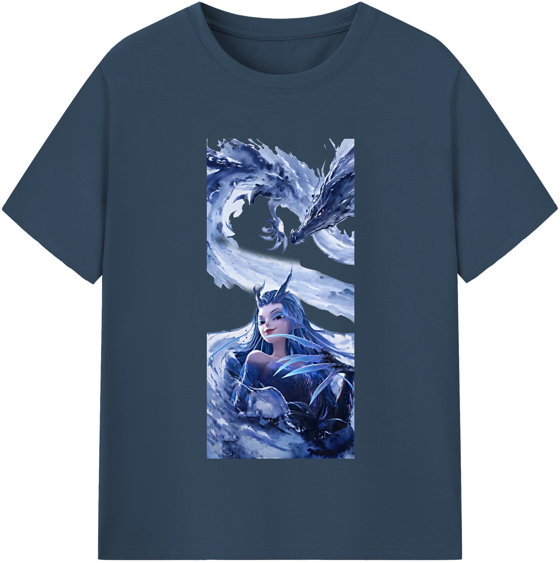 （画像用） Ne Zha 2 ナタ 魔童の大暴れ レディースカジュアルプリントTシャツ（綿100％）