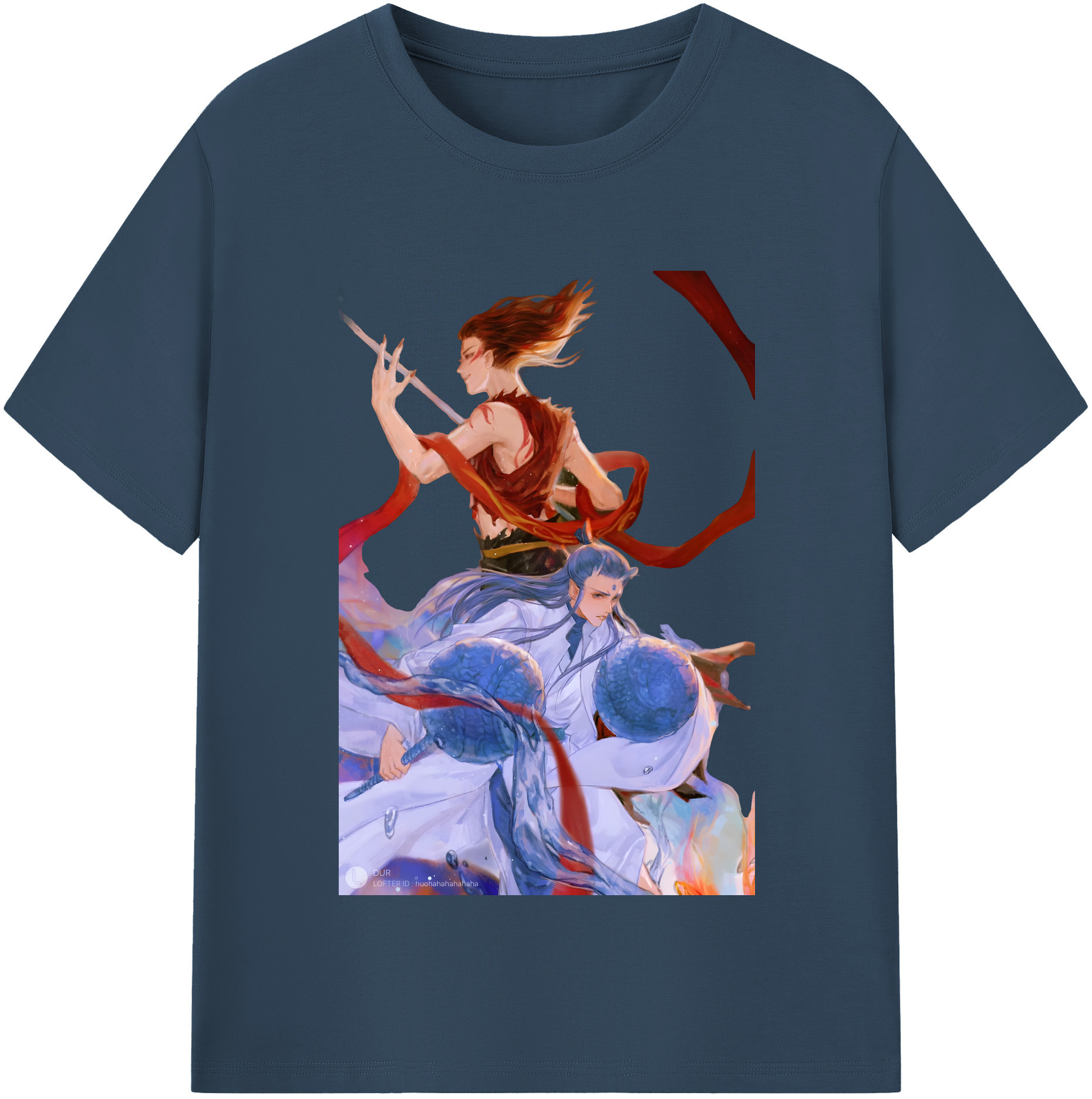 （画像用） Ne Zha 2 ナタ 魔童の大暴れ レディースカジュアルプリントTシャツ（綿100％）