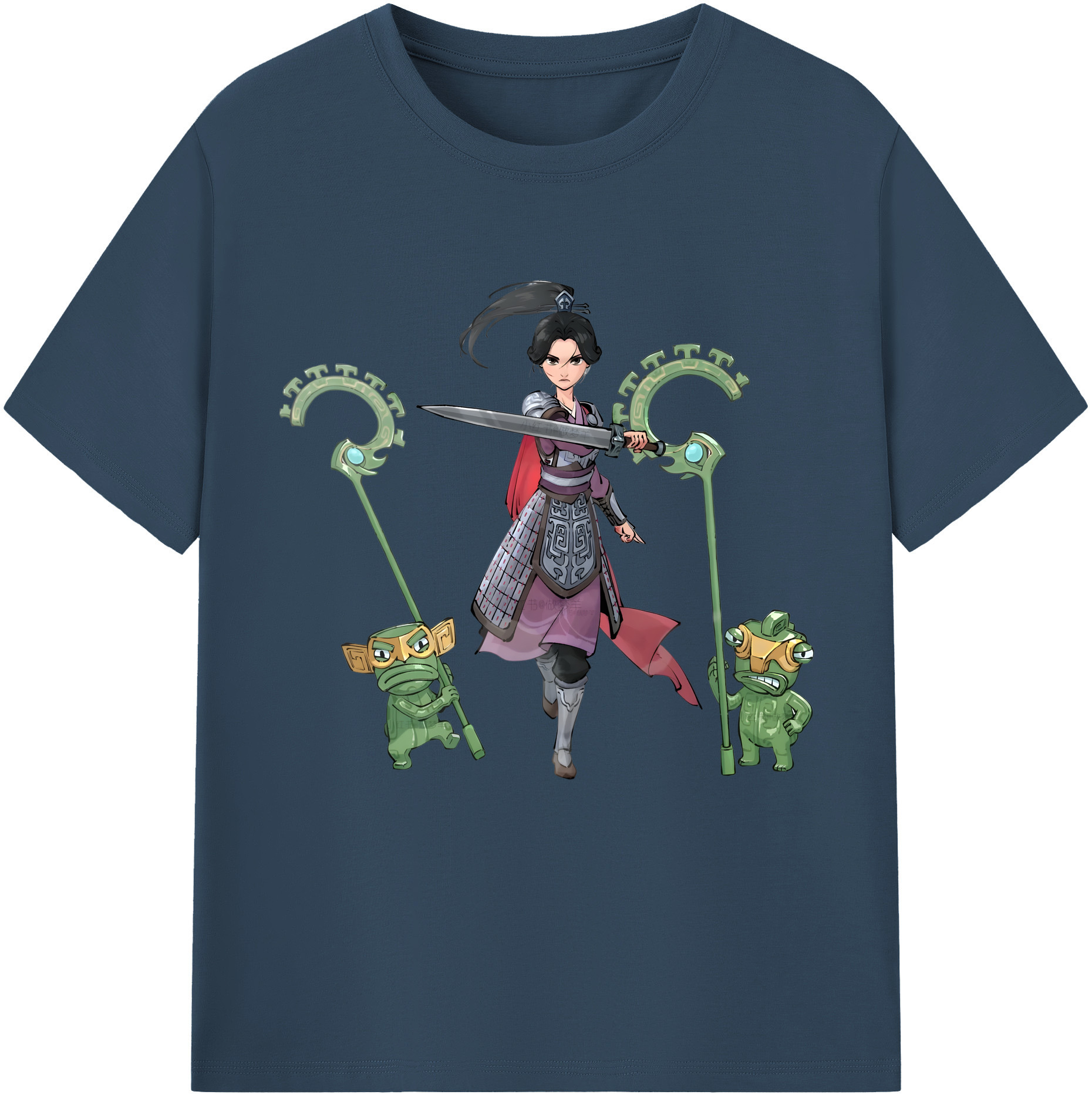 （画像用） Ne Zha 2 ナタ 魔童の大暴れ レディースカジュアルプリントTシャツ（綿100％）