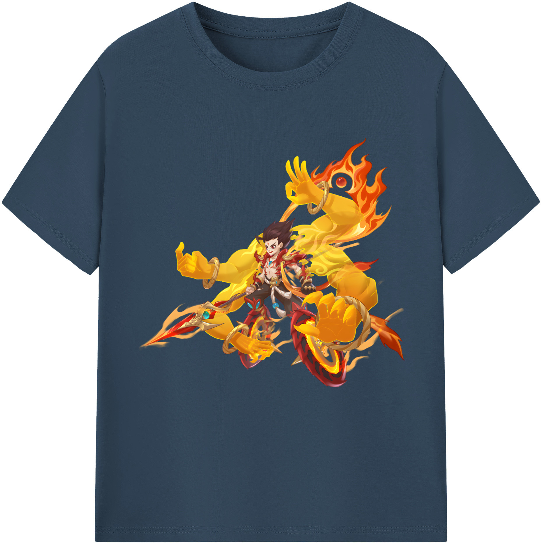 （画像用） Ne Zha 2 ナタ 魔童の大暴れ レディースカジュアルプリントTシャツ（綿100％）