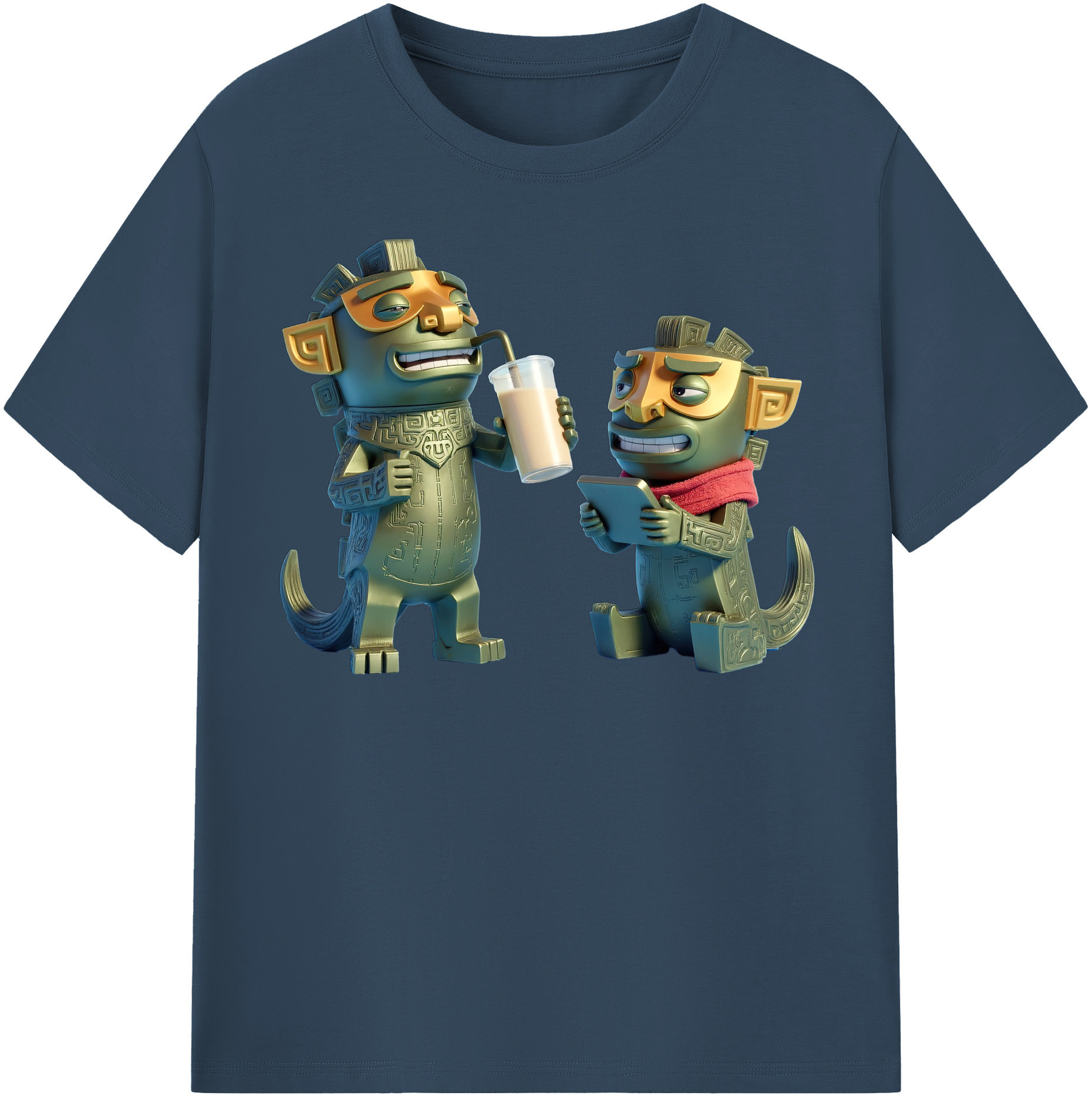 （画像用） Ne Zha 2 ナタ 魔童の大暴れ レディースカジュアルプリントTシャツ（綿100％）