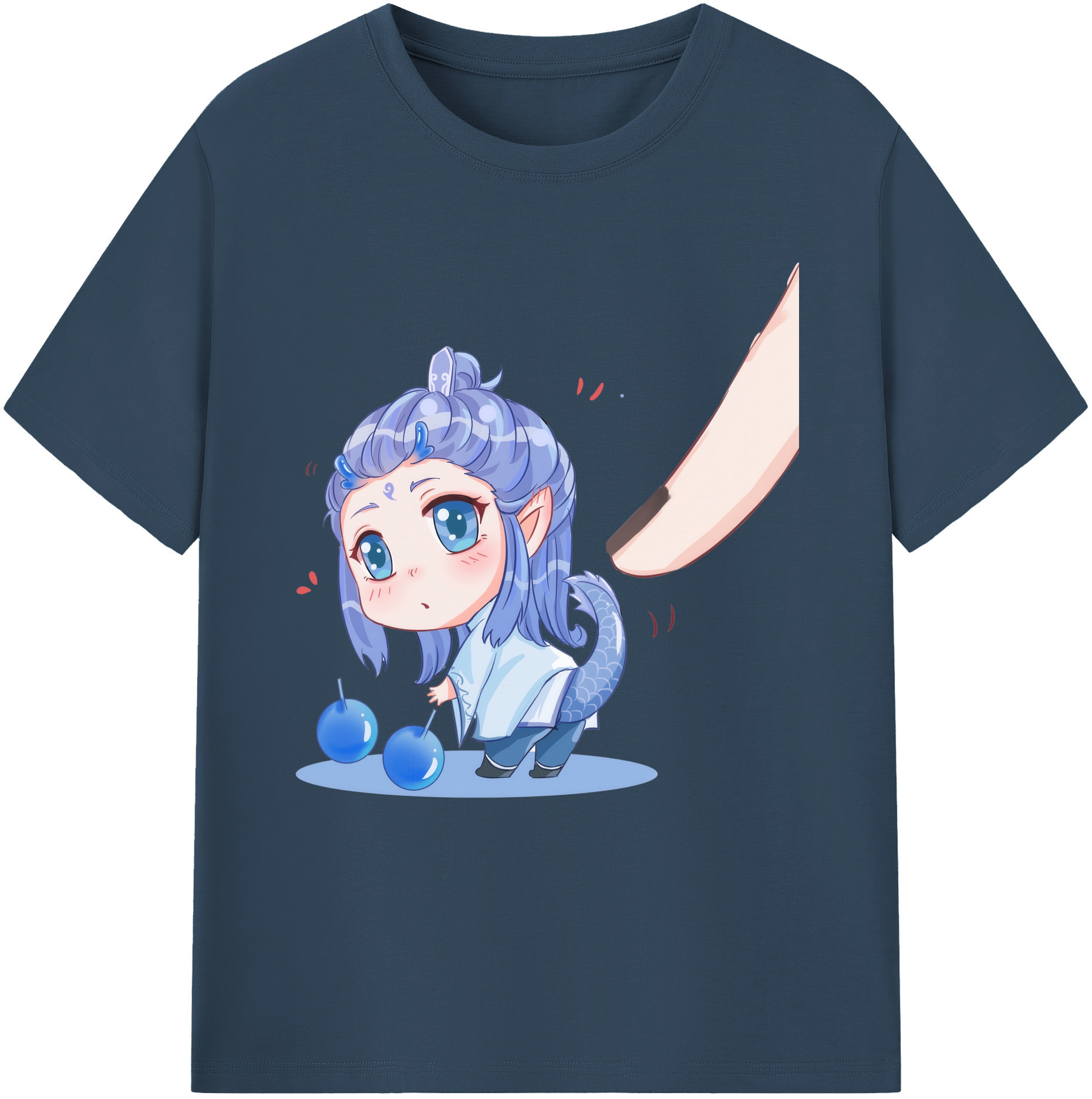 （画像用） Ne Zha 2 ナタ 魔童の大暴れ レディースカジュアルプリントTシャツ（綿100％）