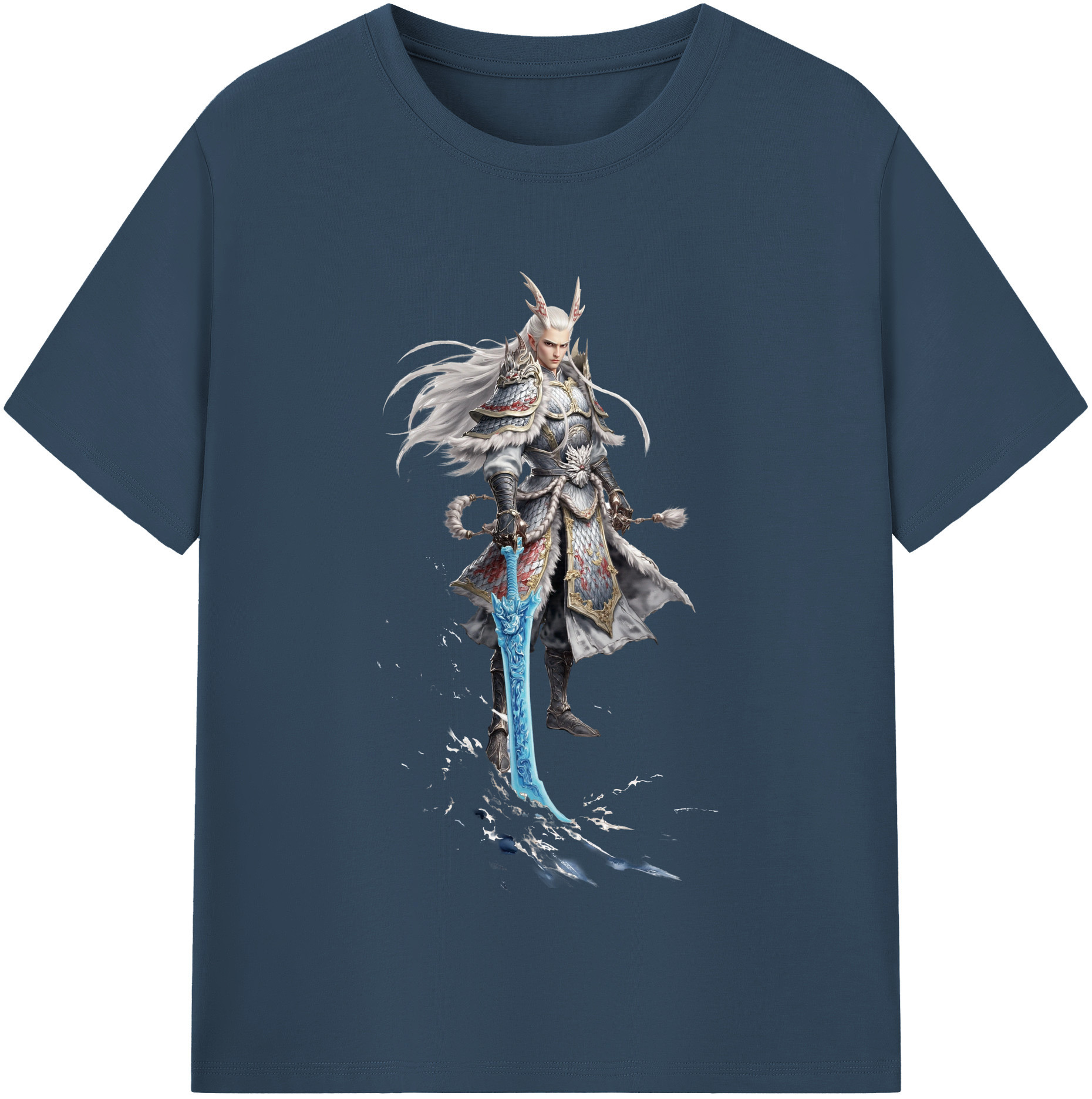 （画像用） Ne Zha 2 ナタ 魔童の大暴れ レディースカジュアルプリントTシャツ（綿100％）