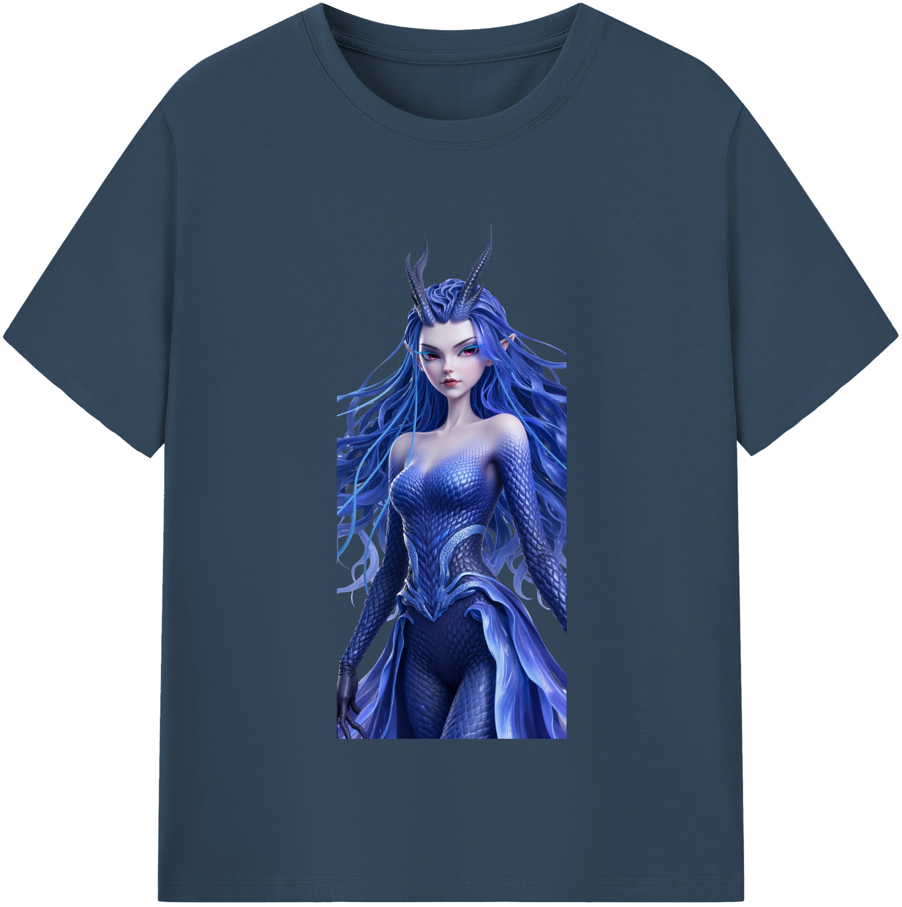 （画像用） Ne Zha 2 ナタ 魔童の大暴れ レディースカジュアルプリントTシャツ（綿100％）