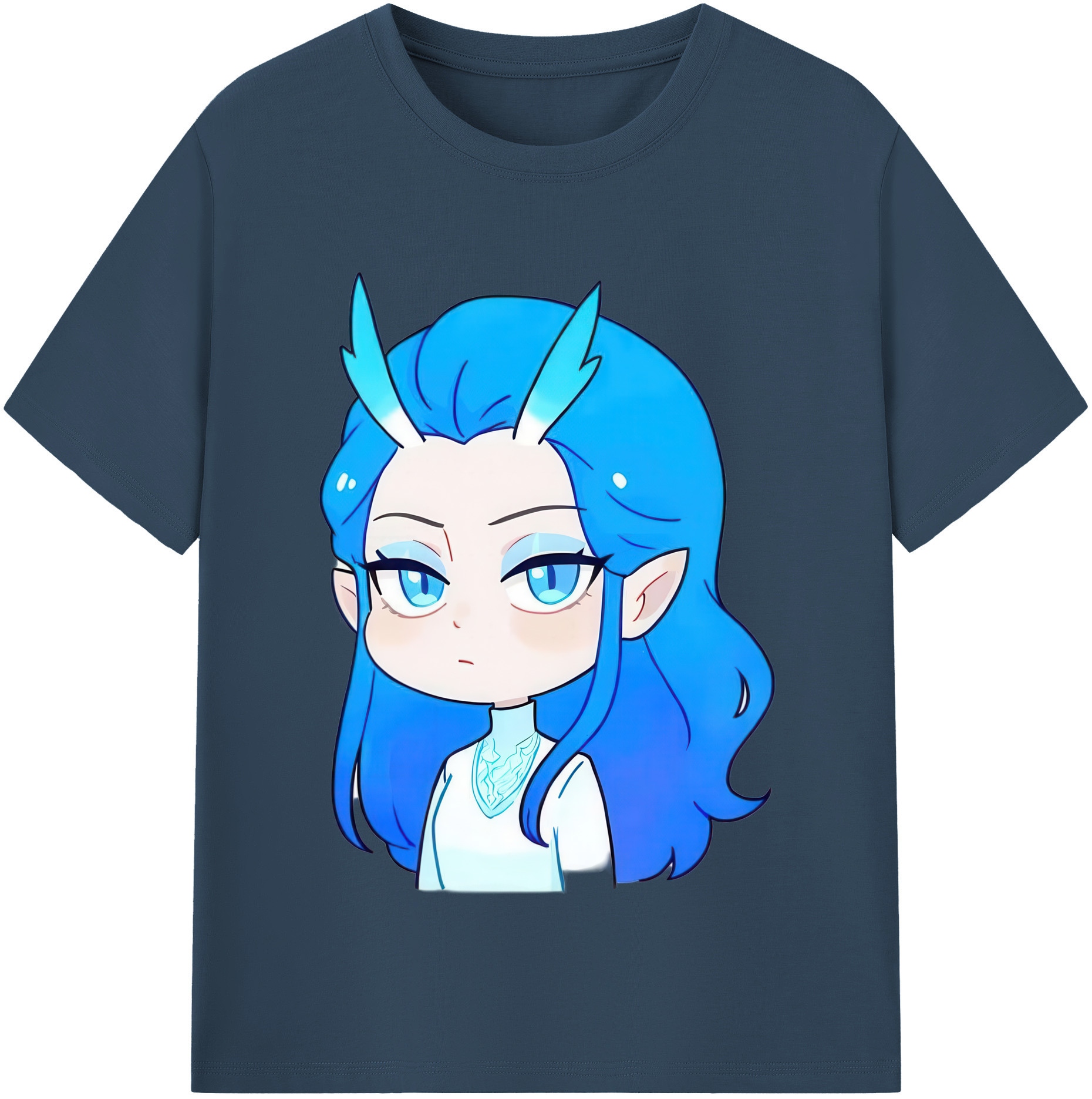 （画像用） Ne Zha 2 ナタ 魔童の大暴れ レディースカジュアルプリントTシャツ（綿100％）
