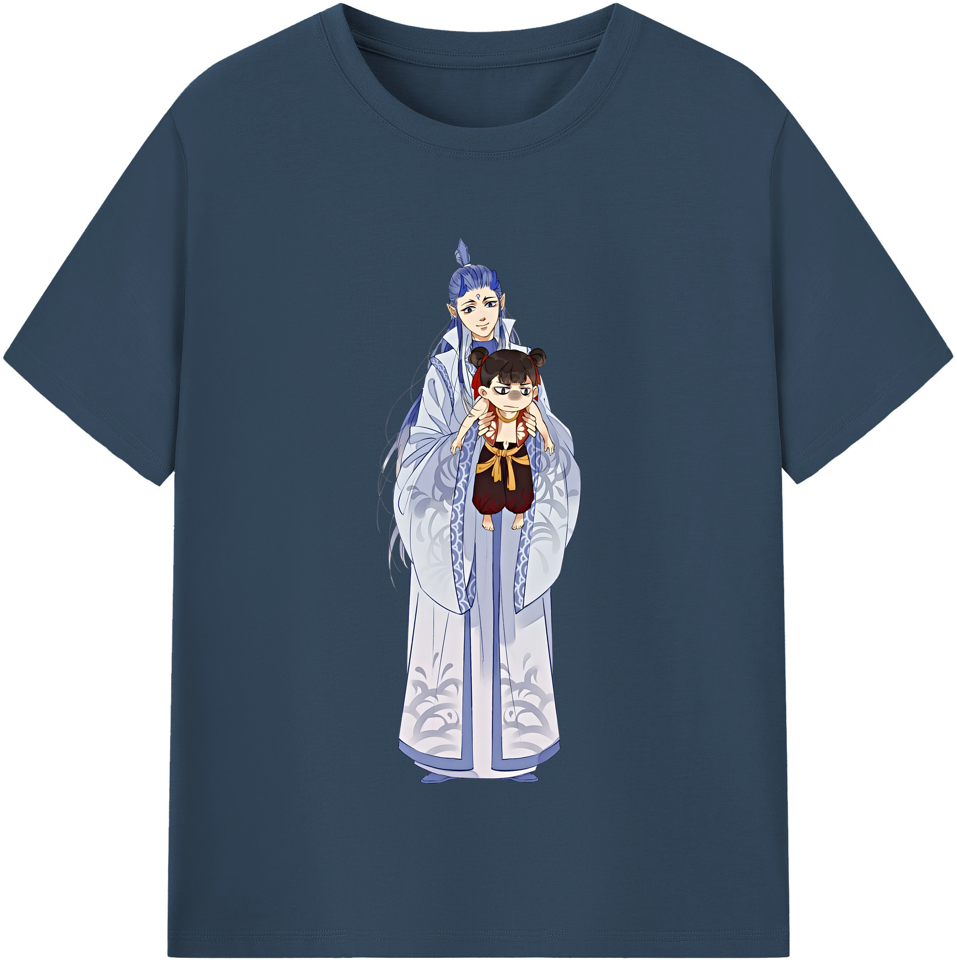 （画像用） Ne Zha 2 ナタ 魔童の大暴れ レディースカジュアルプリントTシャツ（綿100％）