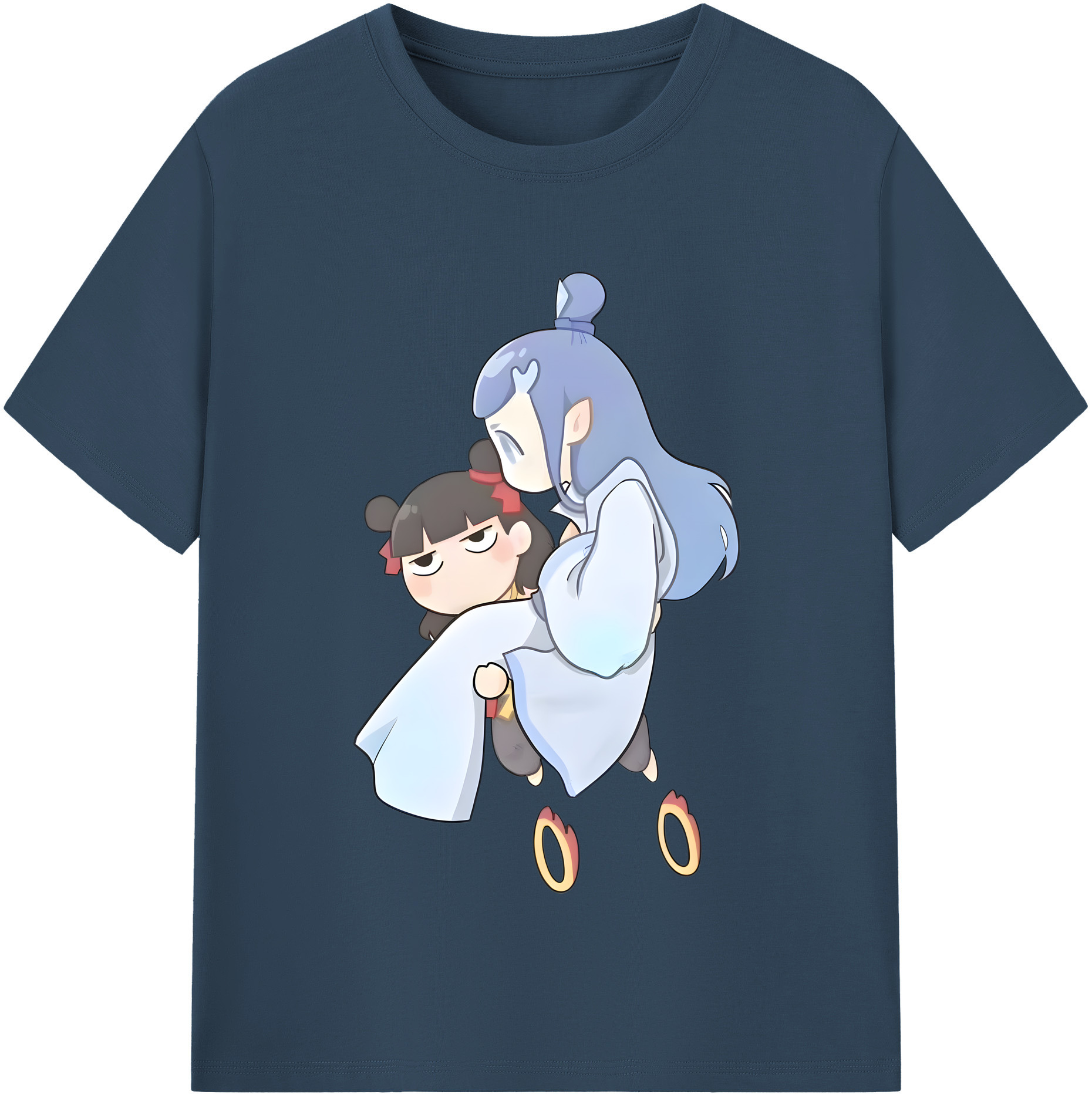 （画像用） Ne Zha 2 ナタ 魔童の大暴れ レディースカジュアルプリントTシャツ（綿100％）