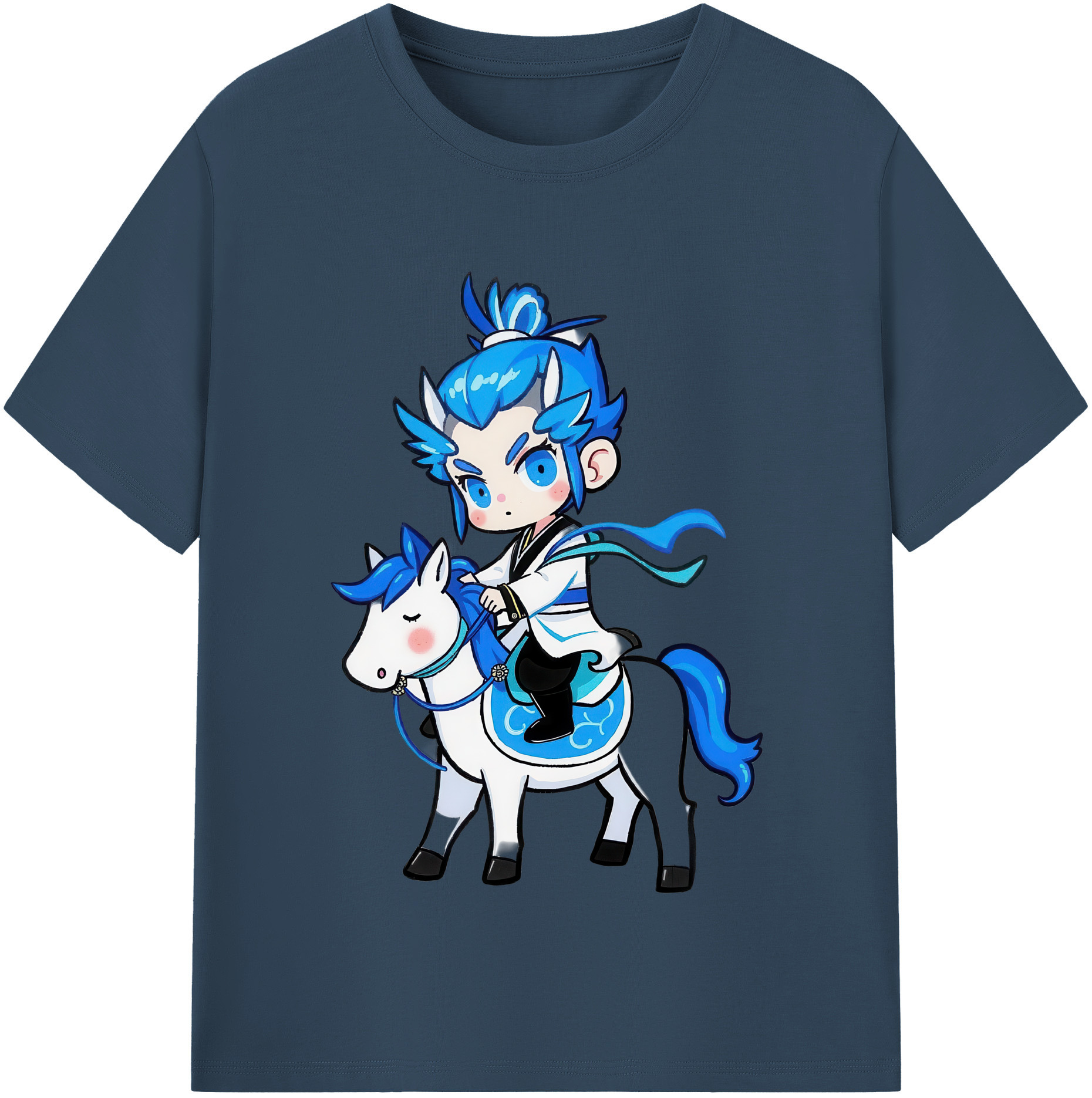 （画像用） Ne Zha 2 ナタ 魔童の大暴れ レディースカジュアルプリントTシャツ（綿100％）