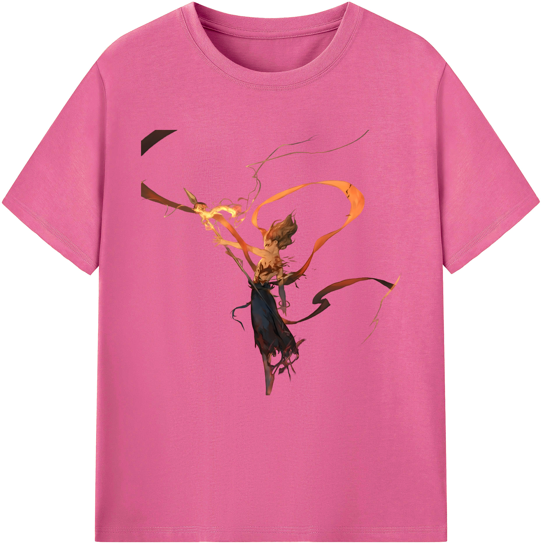 （画像用） Ne Zha 2 ナタ 魔童の大暴れ レディースカジュアルプリントTシャツ（綿100％）