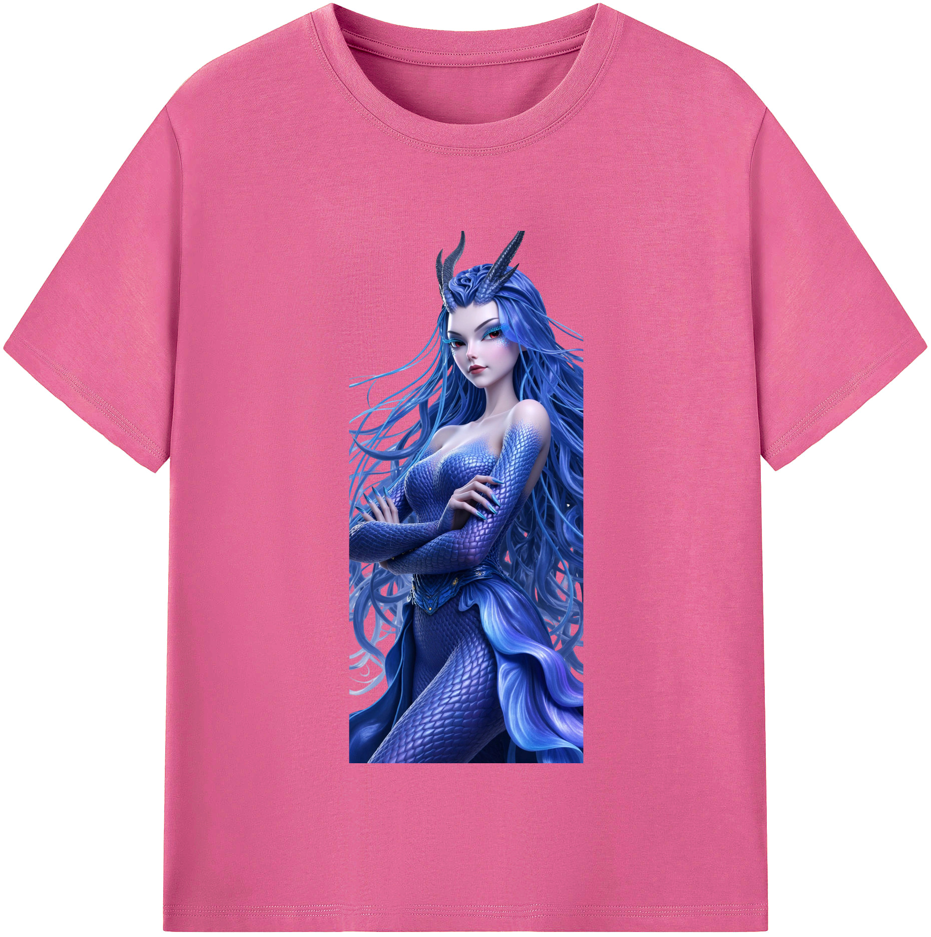 （画像用） Ne Zha 2 ナタ 魔童の大暴れ レディースカジュアルプリントTシャツ（綿100％）