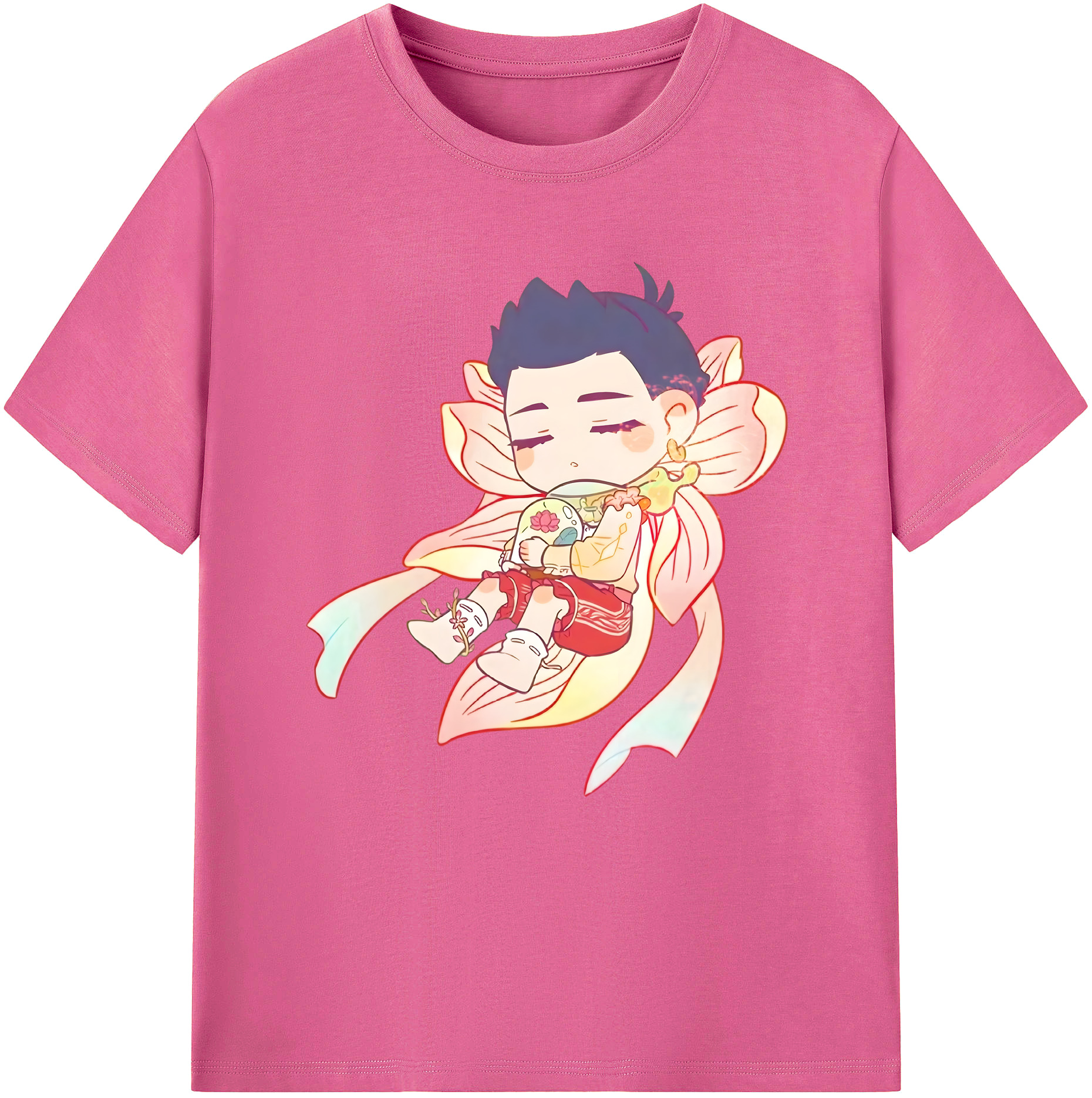 （画像用） Ne Zha 2 ナタ 魔童の大暴れ レディースカジュアルプリントTシャツ（綿100％）