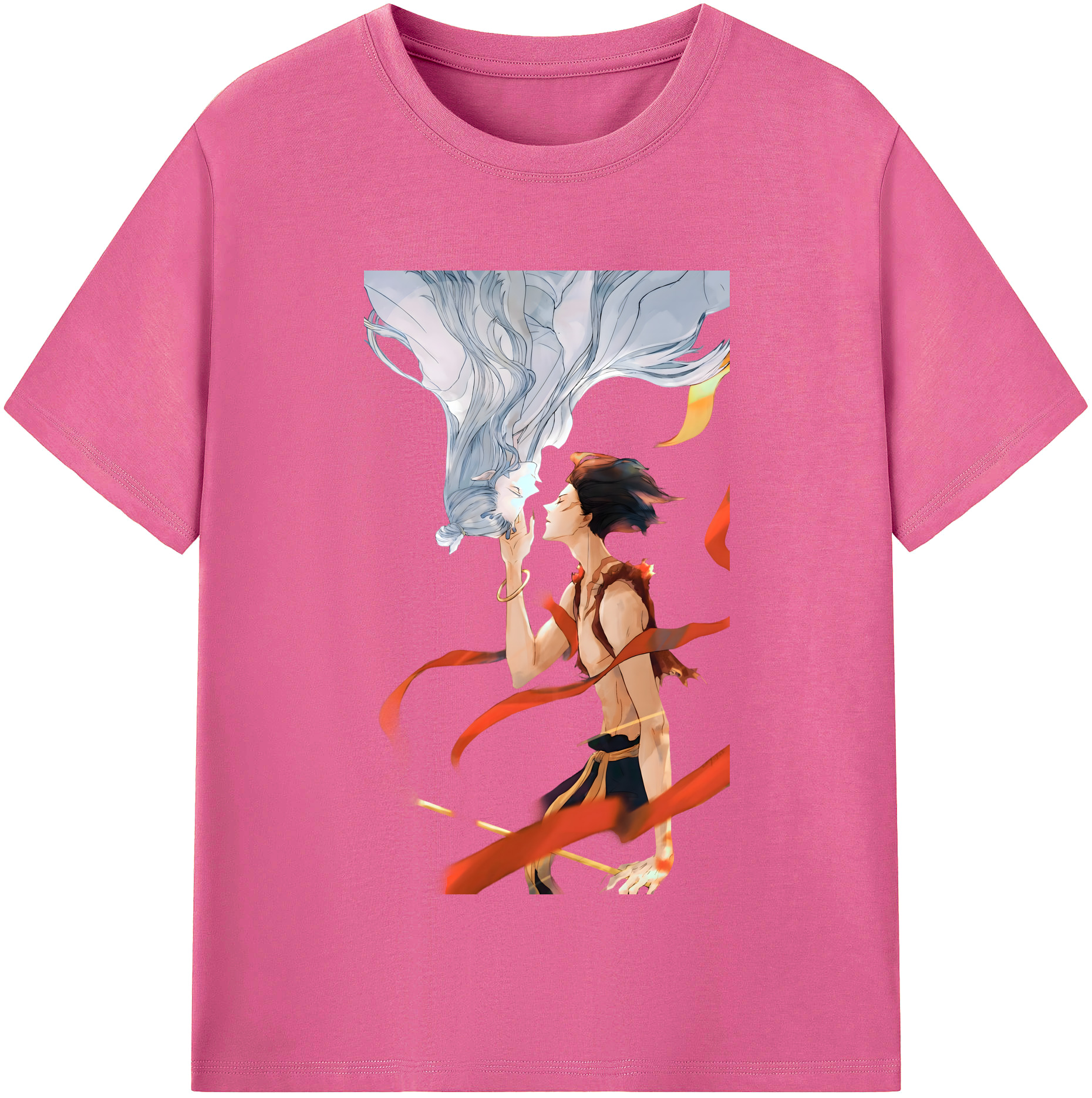 （画像用） Ne Zha 2 ナタ 魔童の大暴れ レディースカジュアルプリントTシャツ（綿100％）