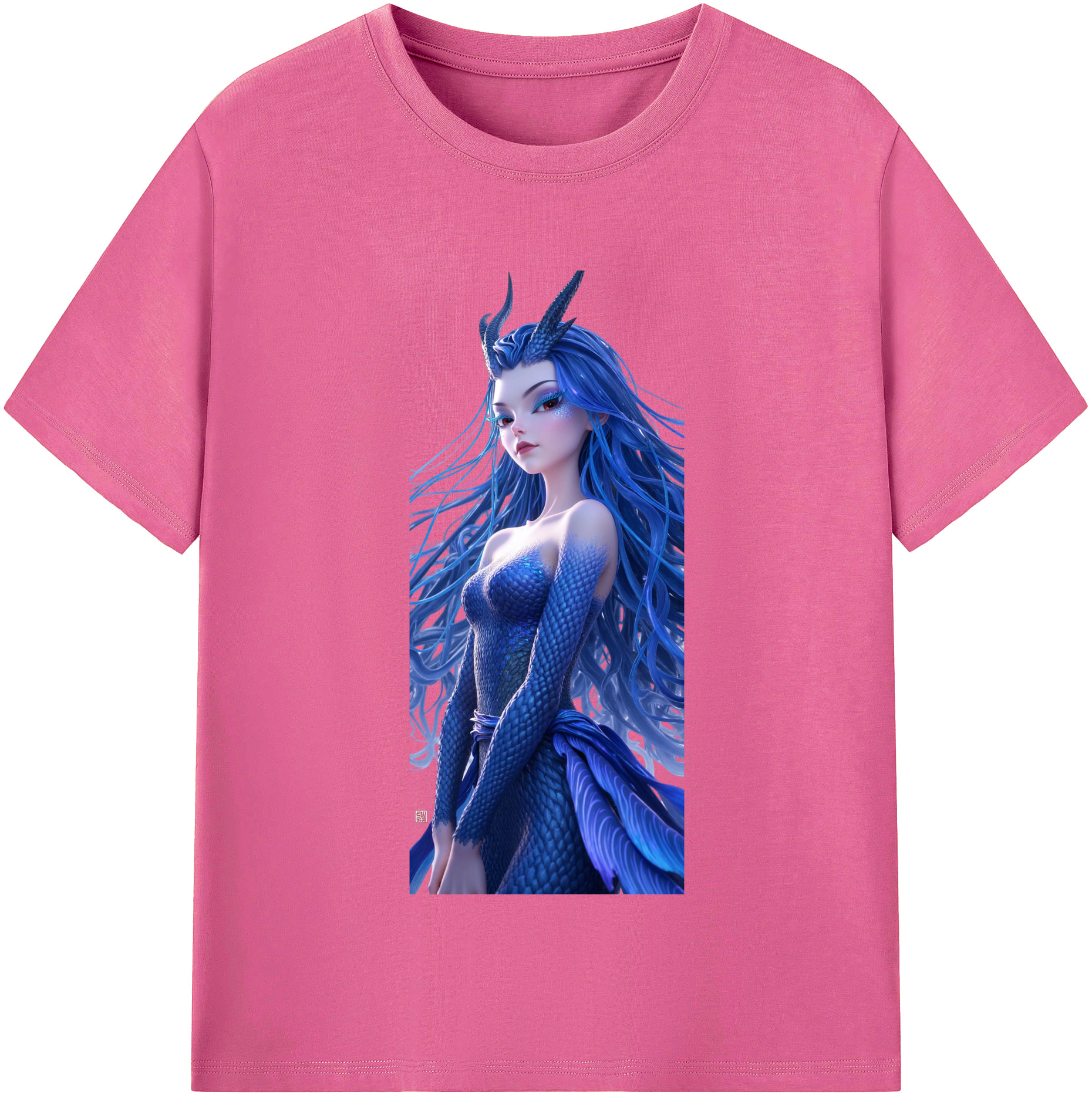 （画像用） Ne Zha 2 ナタ 魔童の大暴れ レディースカジュアルプリントTシャツ（綿100％）