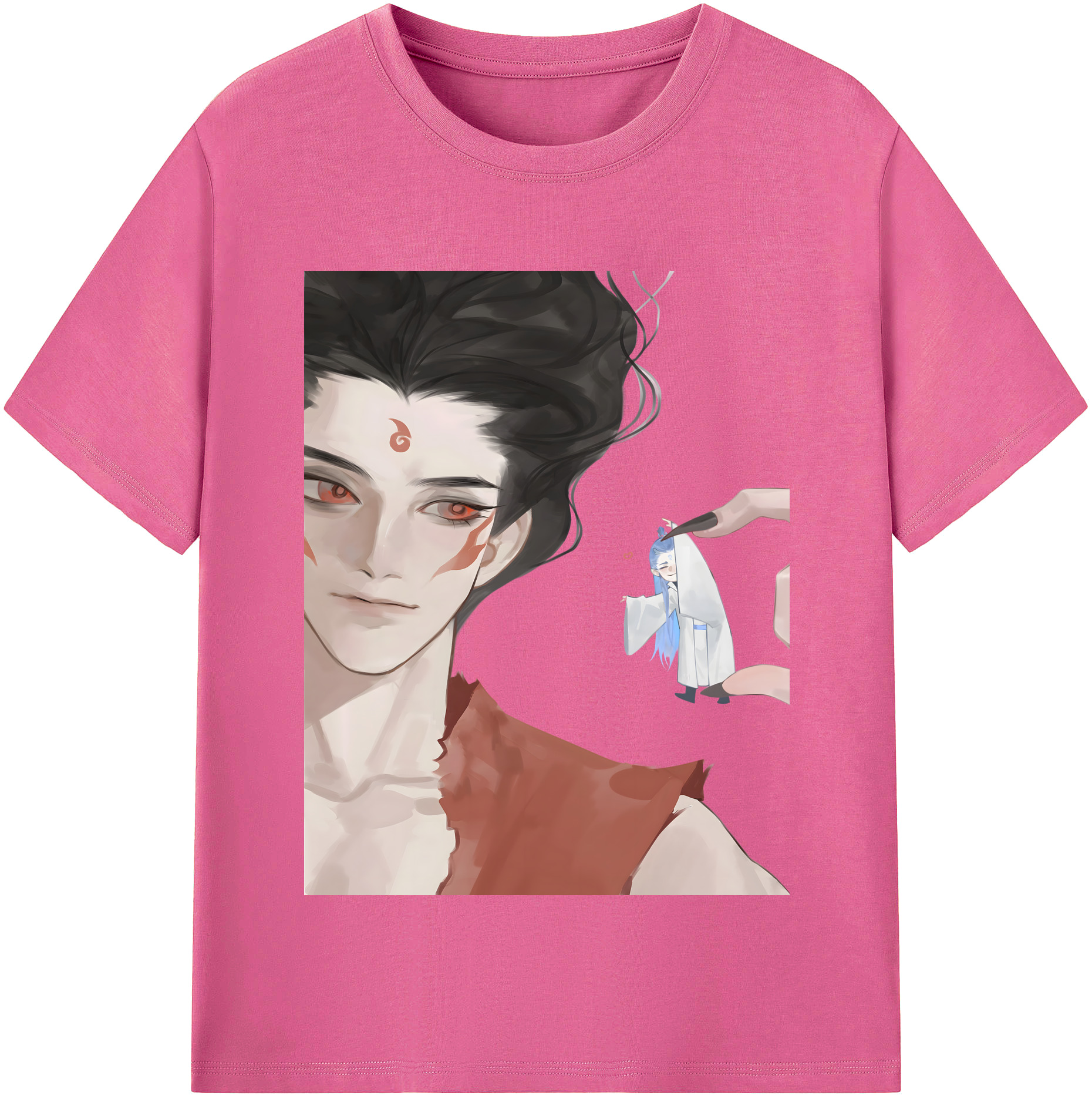 （画像用） Ne Zha 2 ナタ 魔童の大暴れ レディースカジュアルプリントTシャツ（綿100％）