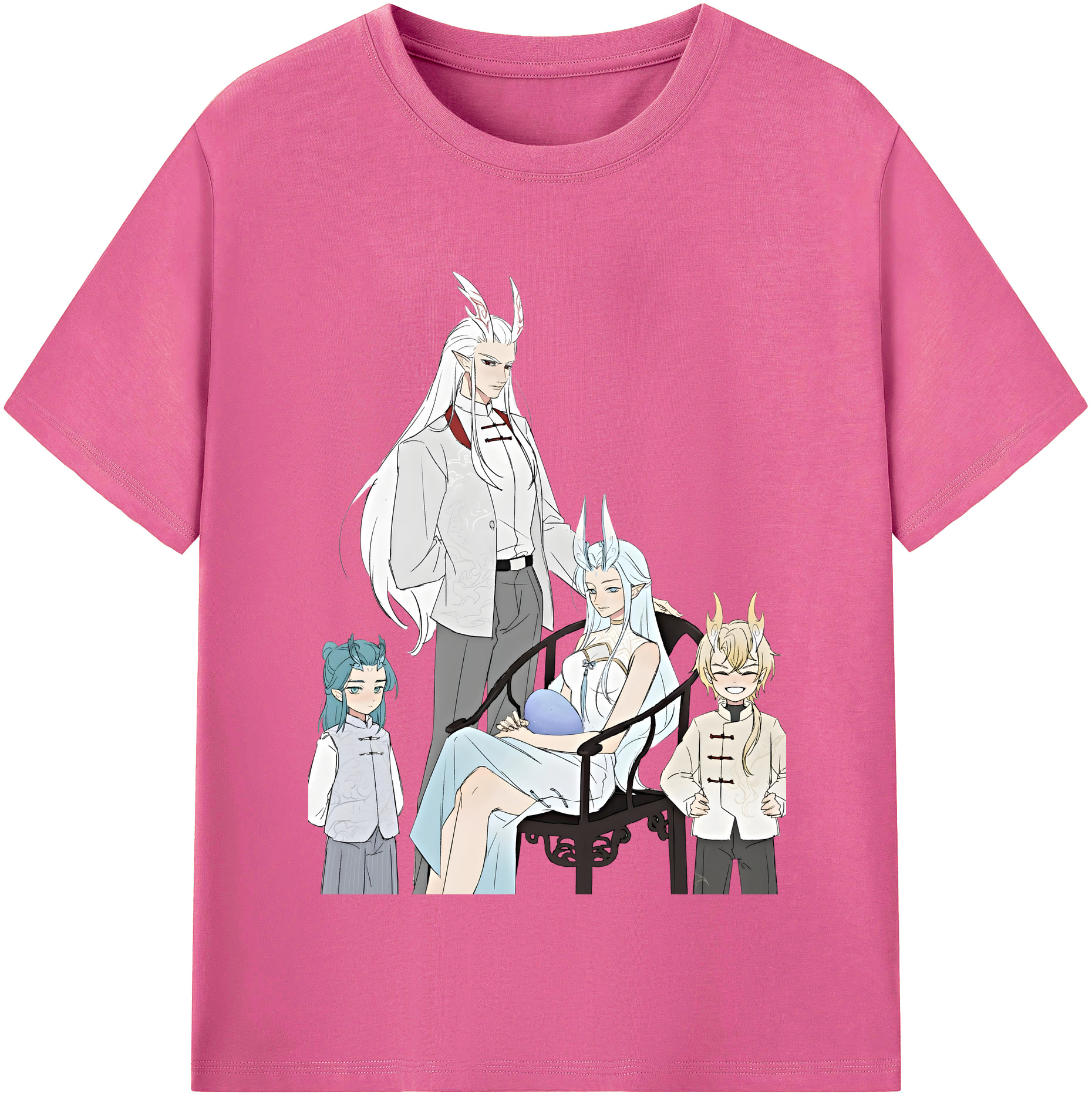 （画像用） Ne Zha 2 ナタ 魔童の大暴れ レディースカジュアルプリントTシャツ（綿100％）