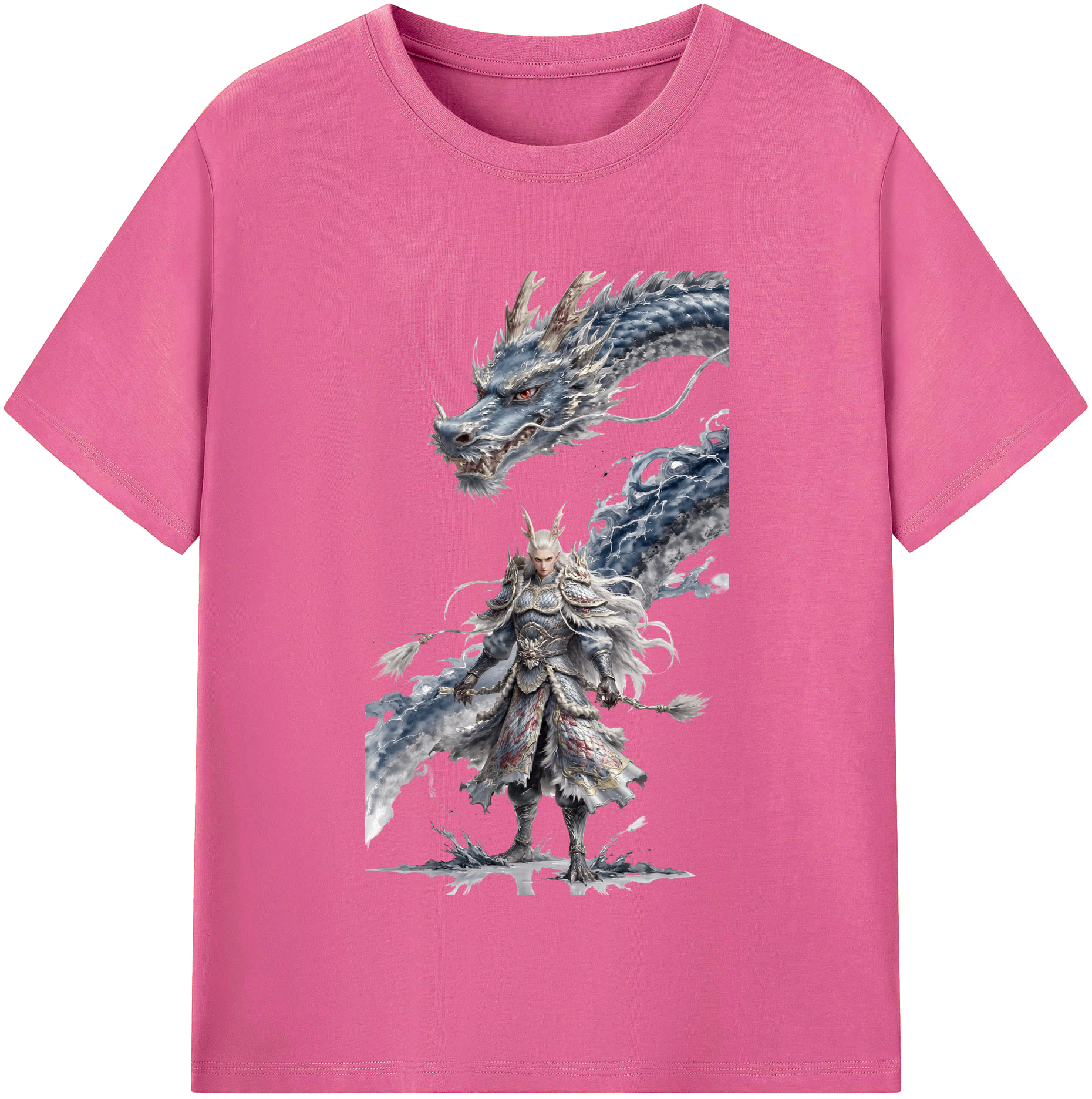 （画像用） Ne Zha 2 ナタ 魔童の大暴れ レディースカジュアルプリントTシャツ（綿100％）