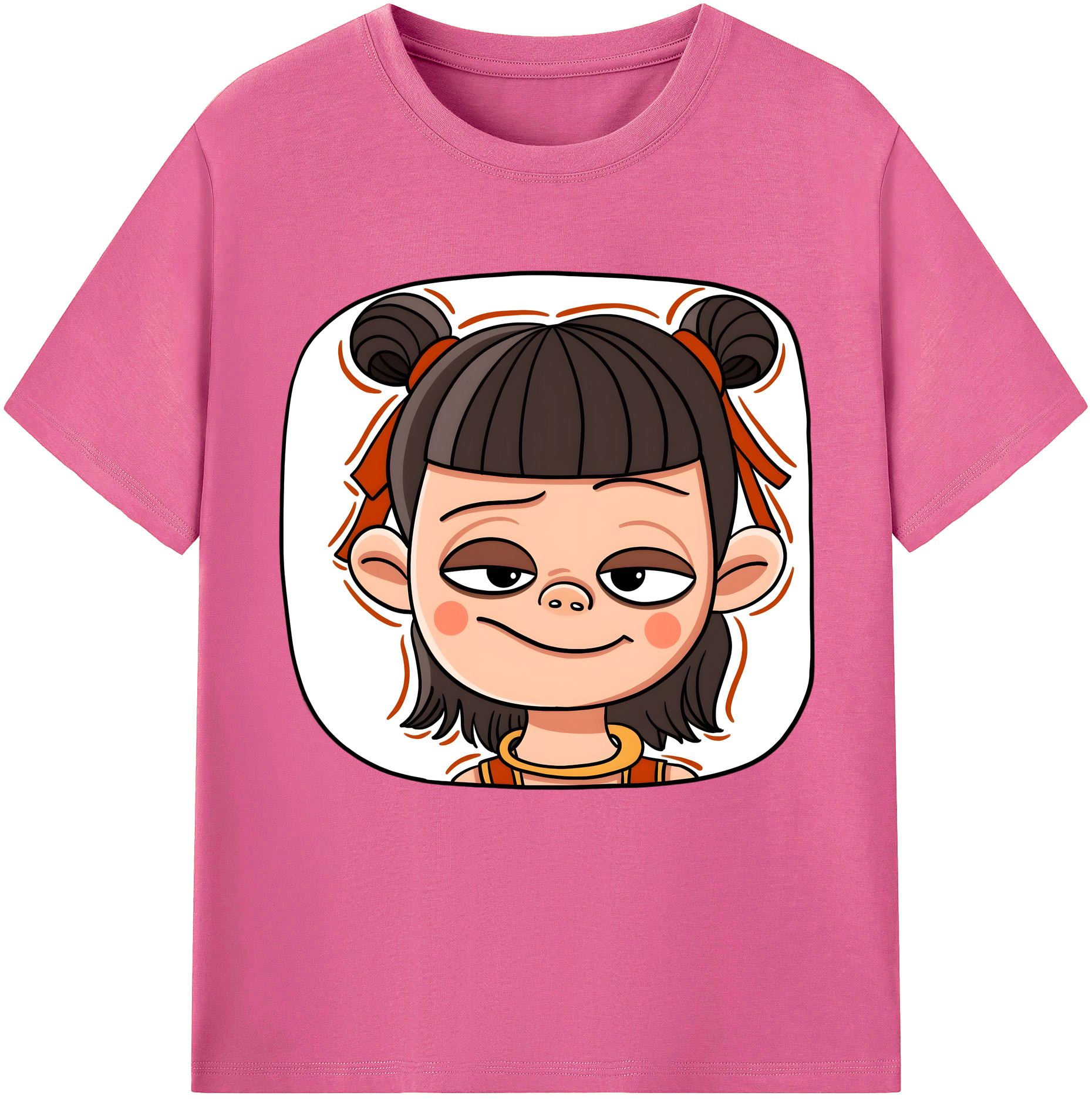 （画像用） Ne Zha 2 ナタ 魔童の大暴れ レディースカジュアルプリントTシャツ（綿100％）
