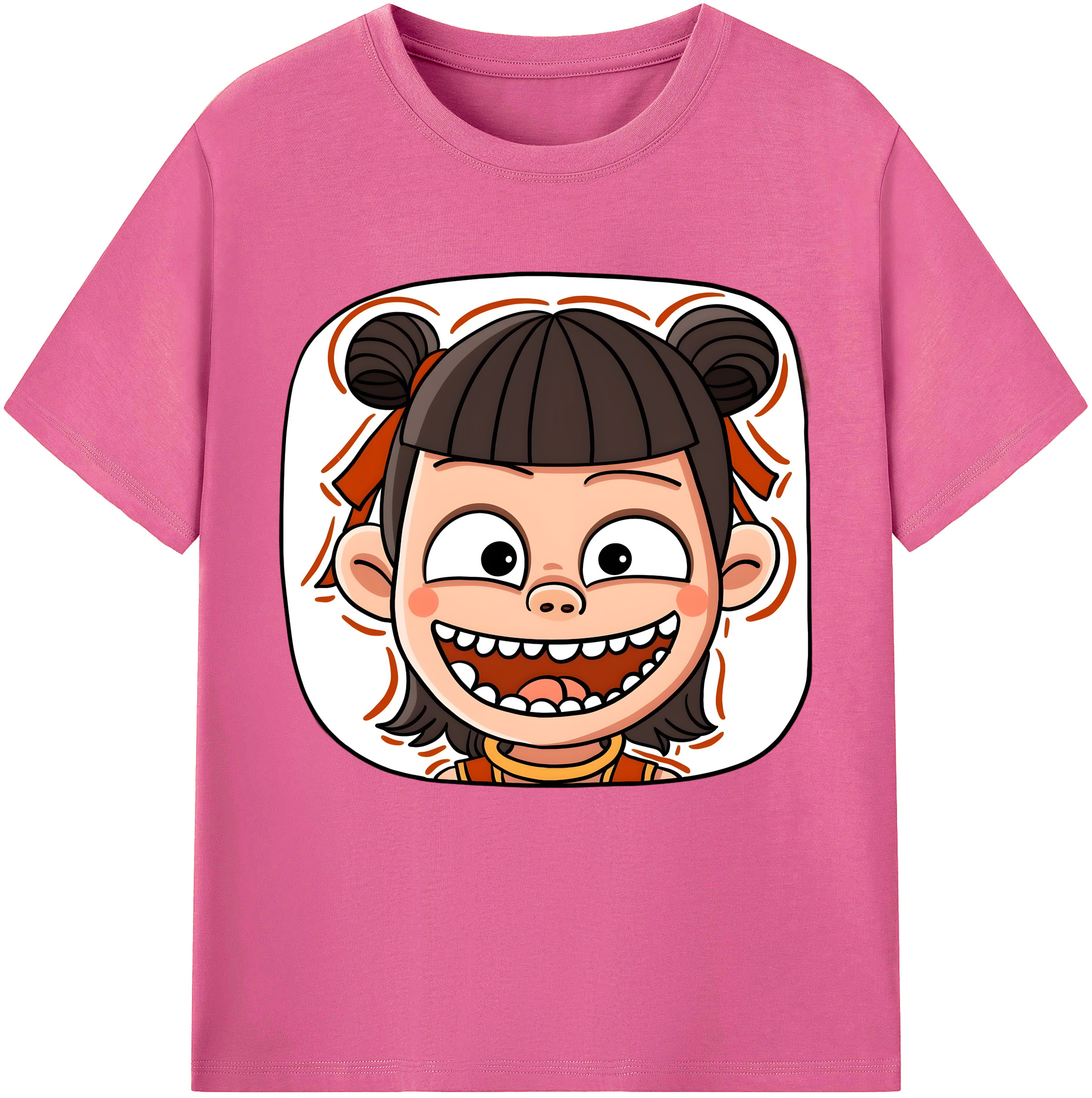 （画像用） Ne Zha 2 ナタ 魔童の大暴れ レディースカジュアルプリントTシャツ（綿100％）