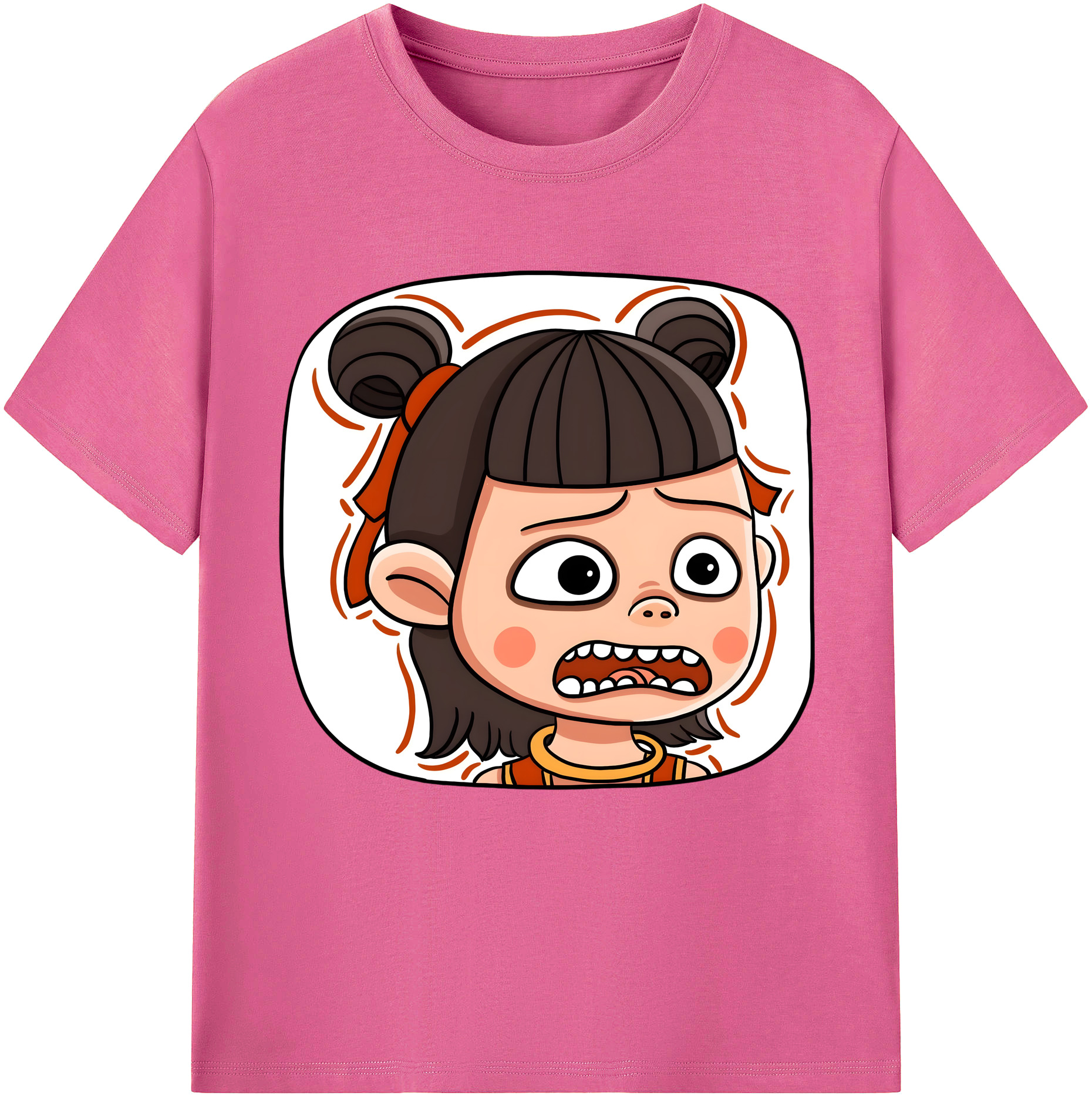 （画像用） Ne Zha 2 ナタ 魔童の大暴れ レディースカジュアルプリントTシャツ（綿100％）