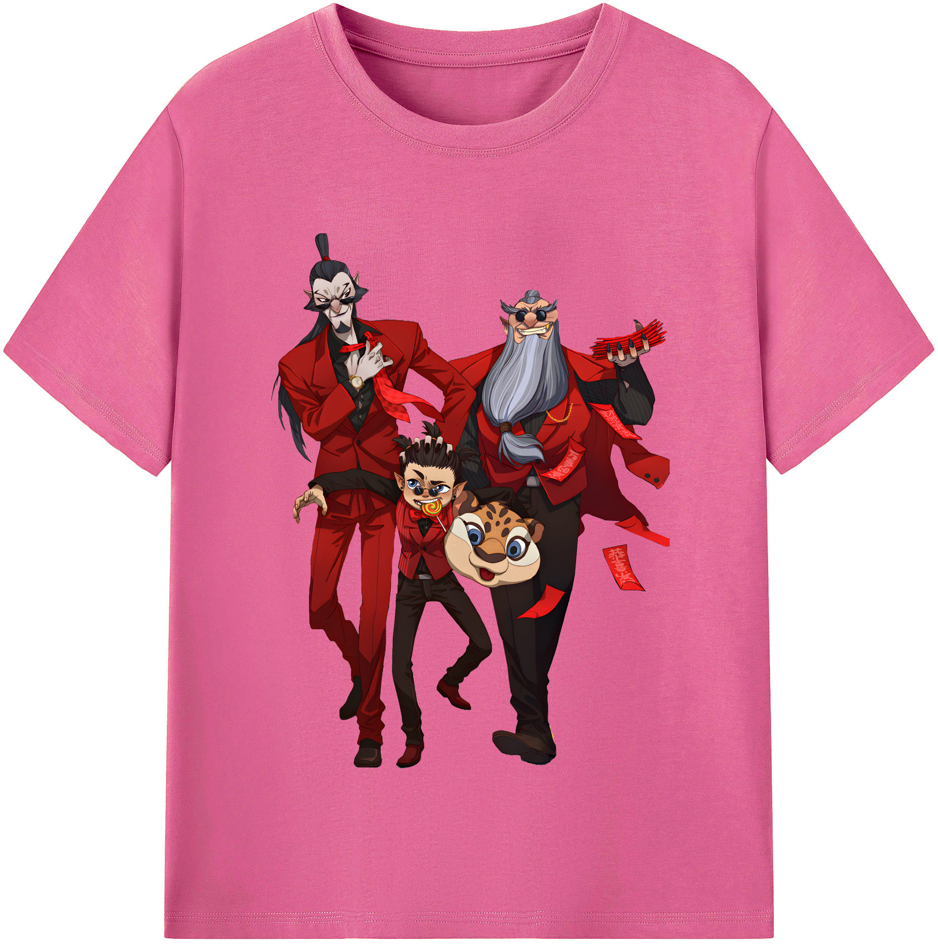 （画像用） Ne Zha 2 ナタ 魔童の大暴れ レディースカジュアルプリントTシャツ（綿100％）