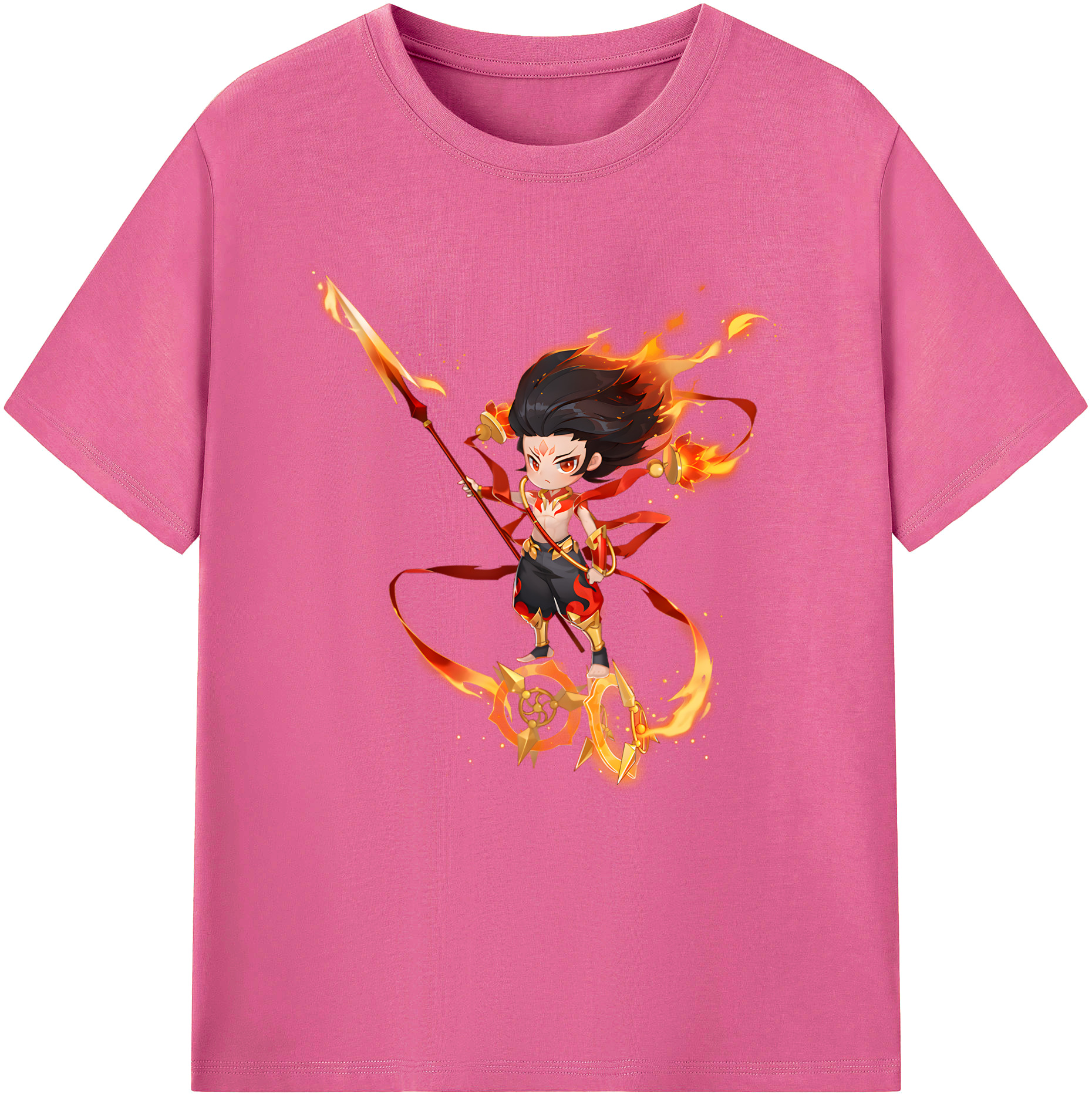 （画像用） Ne Zha 2 ナタ 魔童の大暴れ レディースカジュアルプリントTシャツ（綿100％）